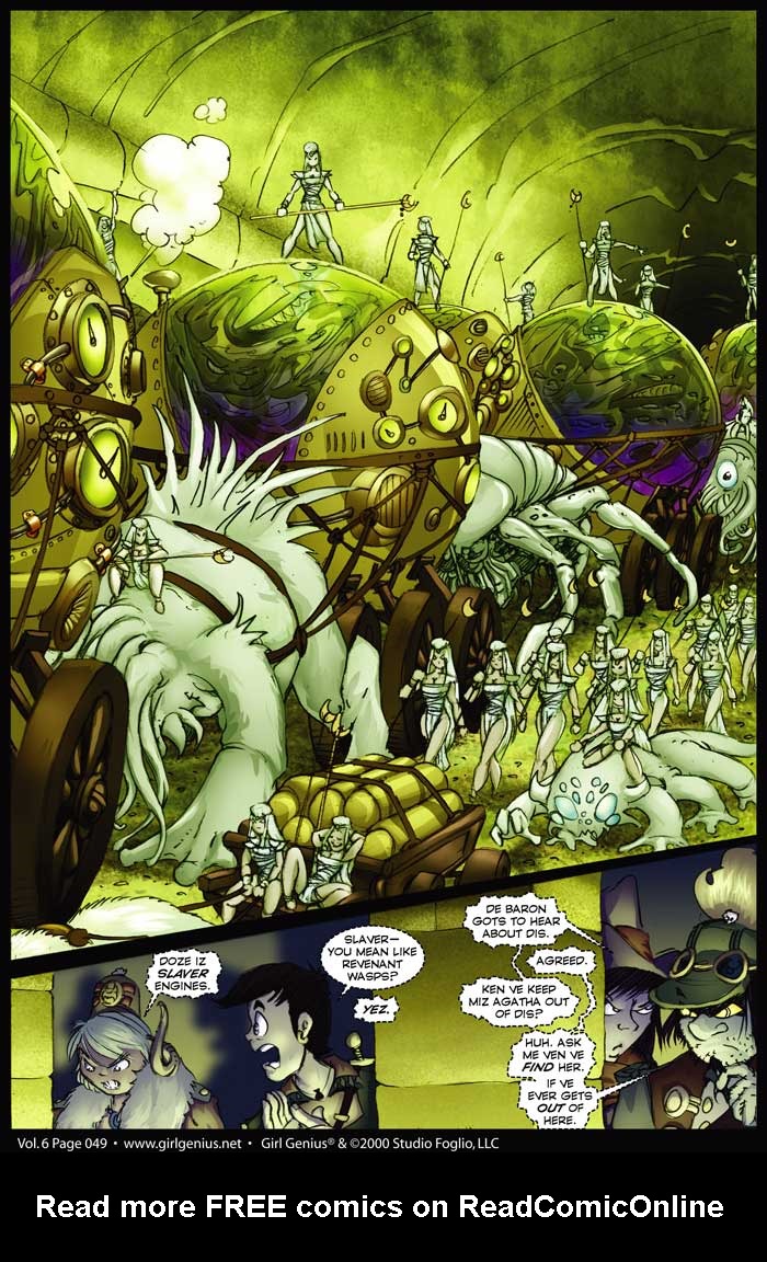 Read online Girl Genius (2002) comic -  Issue #6 - 50