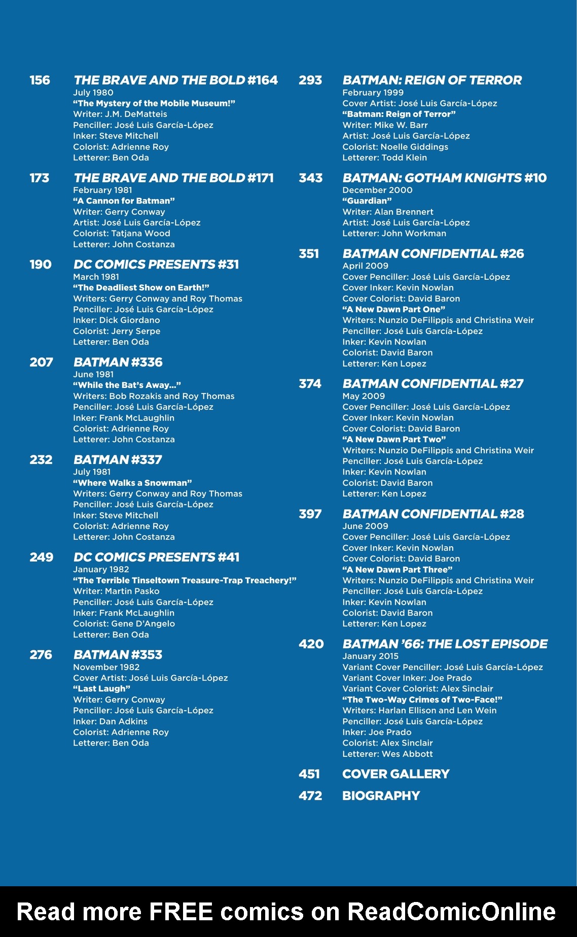 Read online Legends of the Dark Knight: Jose Luis Garcia-Lopez comic -  Issue # TPB (Part 1) - 5