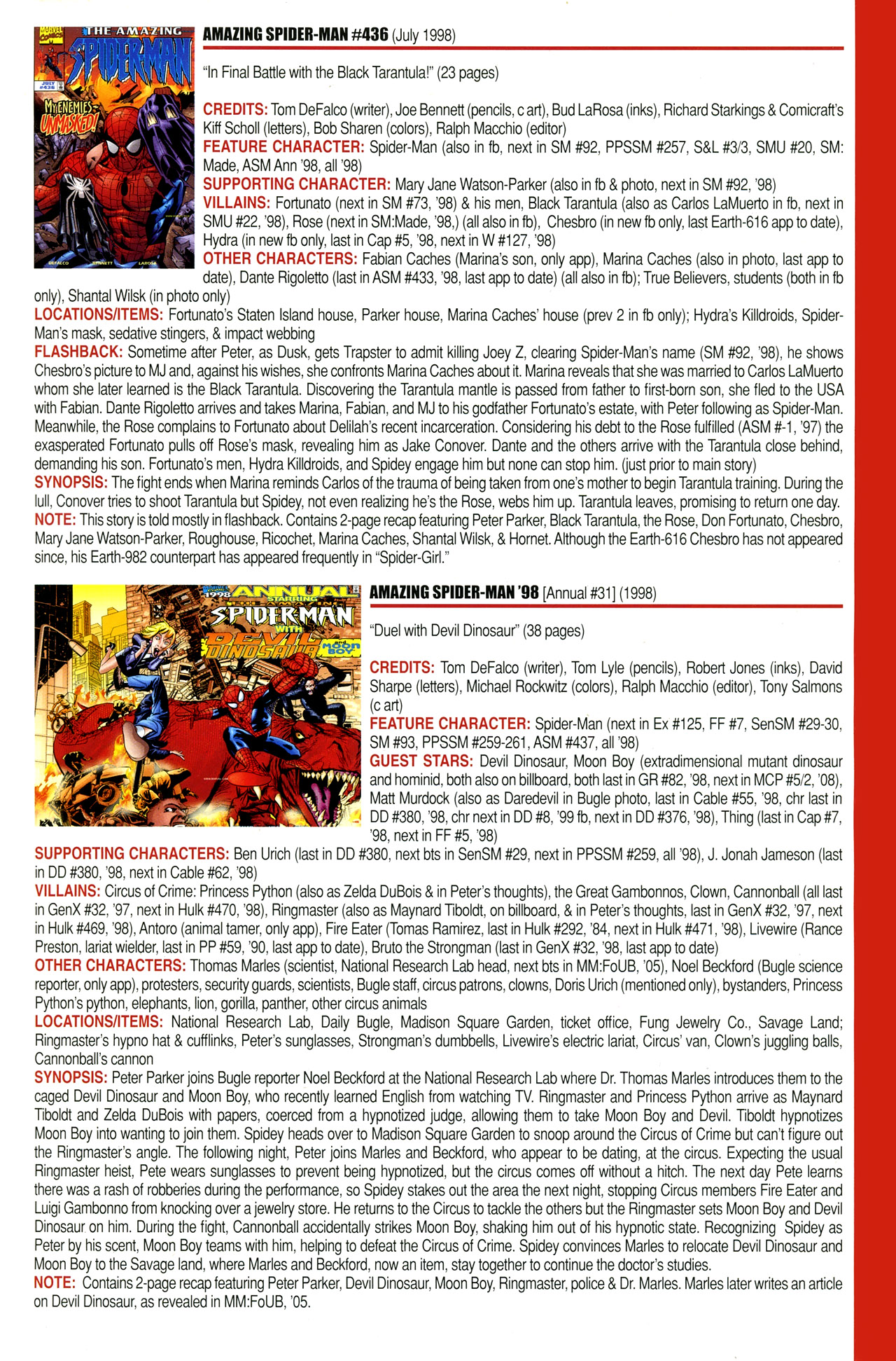 Read online Official Index to the Marvel Universe comic -  Issue #11 - 3