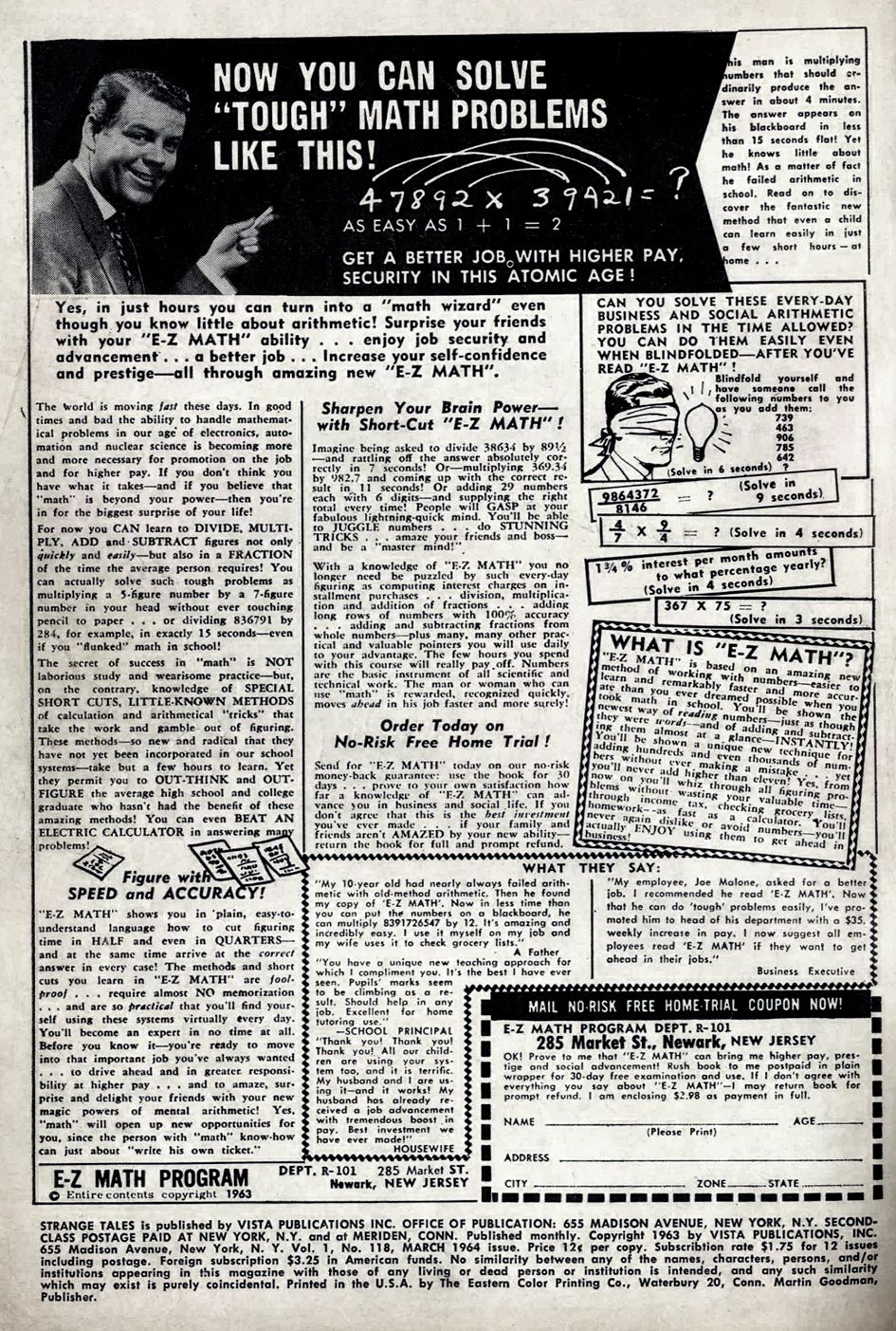 Read online Strange Tales (1951) comic -  Issue #118 - 2