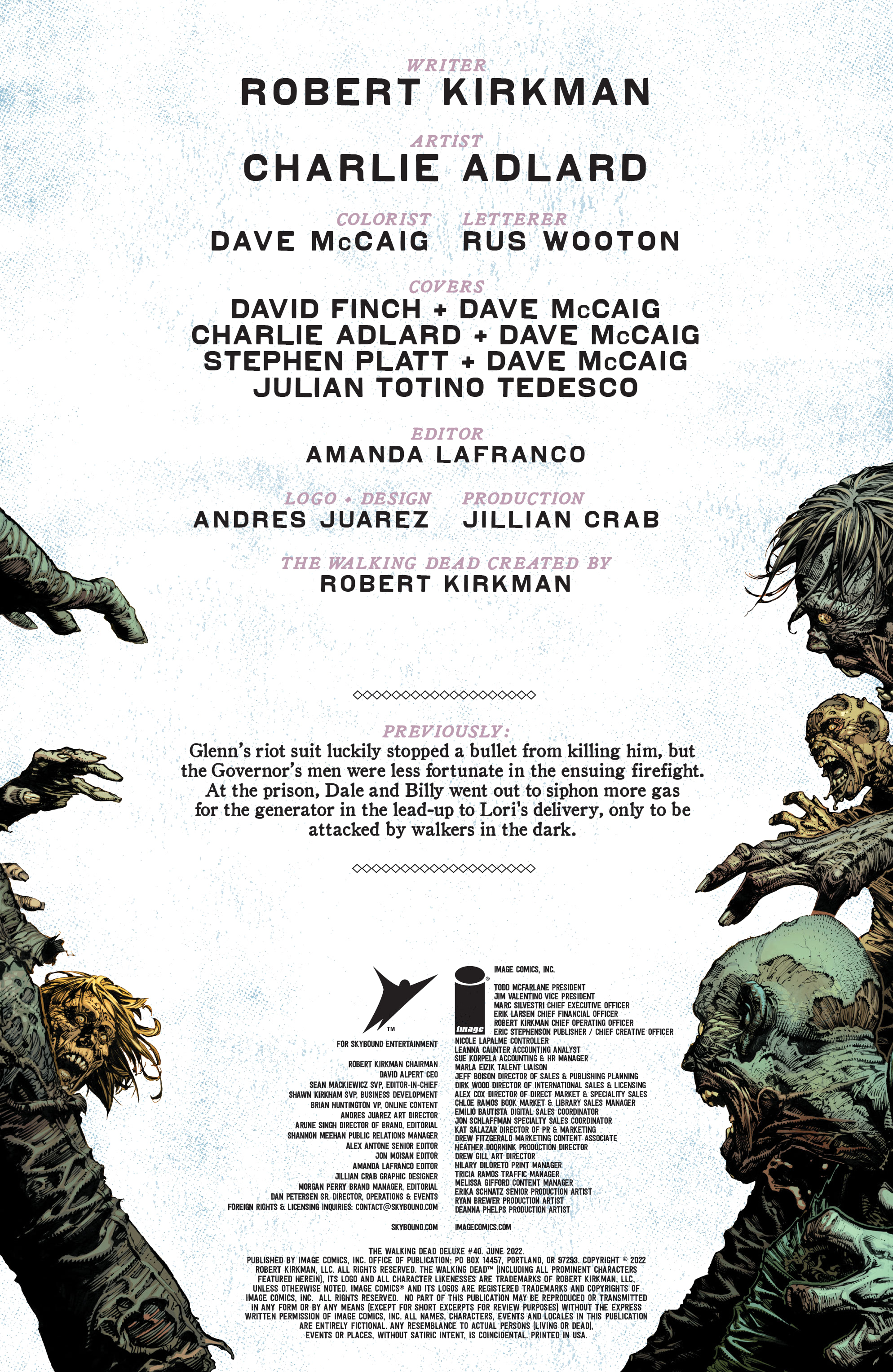 Read online The Walking Dead Deluxe comic -  Issue #40 - 2
