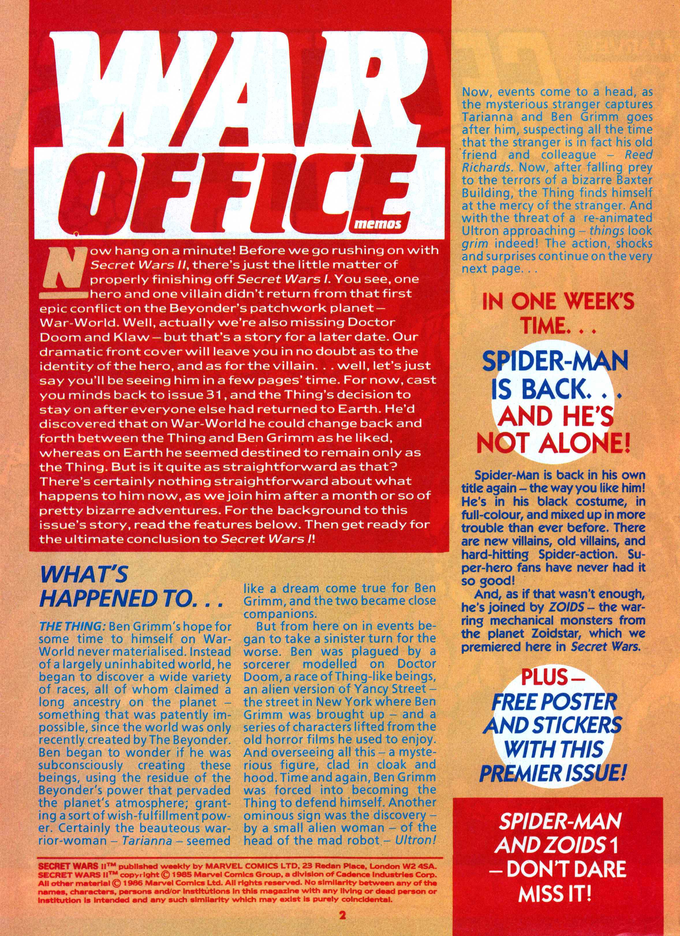 Read online Secret Wars (1985) comic -  Issue #35 - 2
