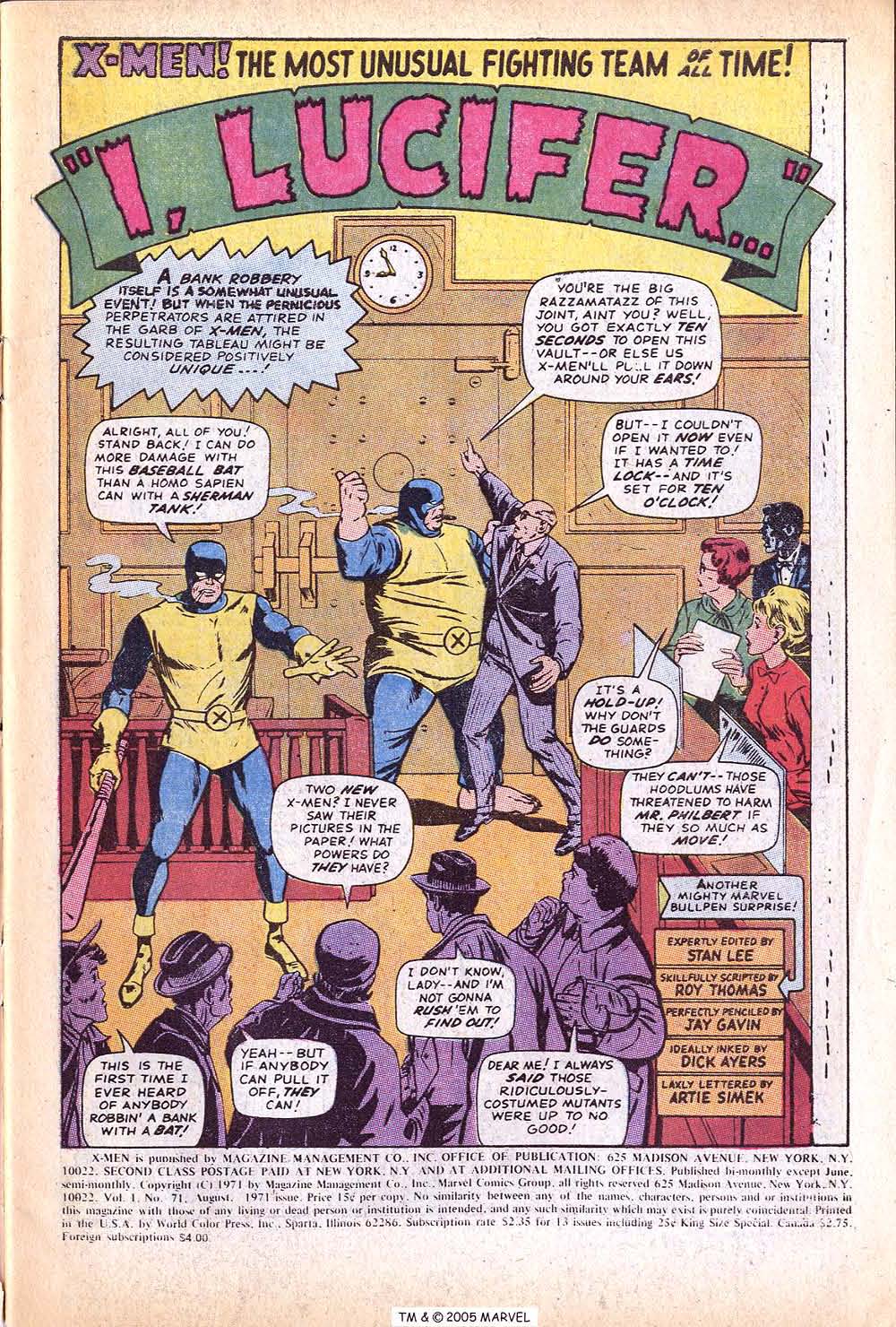 Read online Uncanny X-Men (1963) comic -  Issue #71 - 3