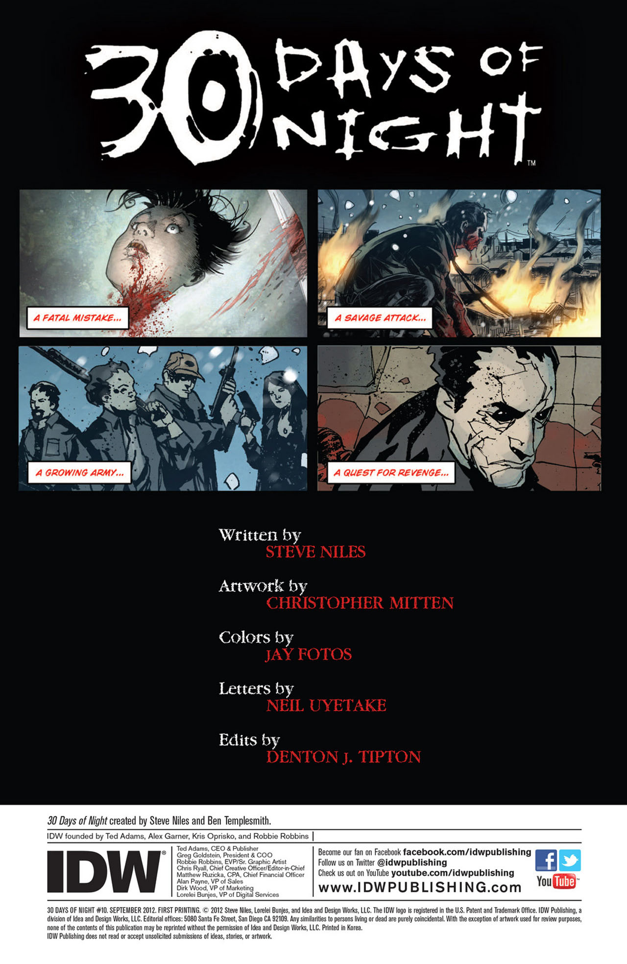 Read online 30 Days of Night (2011) comic -  Issue #10 - 2