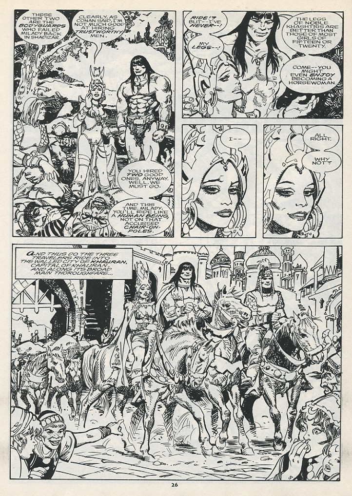 Read online The Savage Sword Of Conan comic -  Issue #217 - 28
