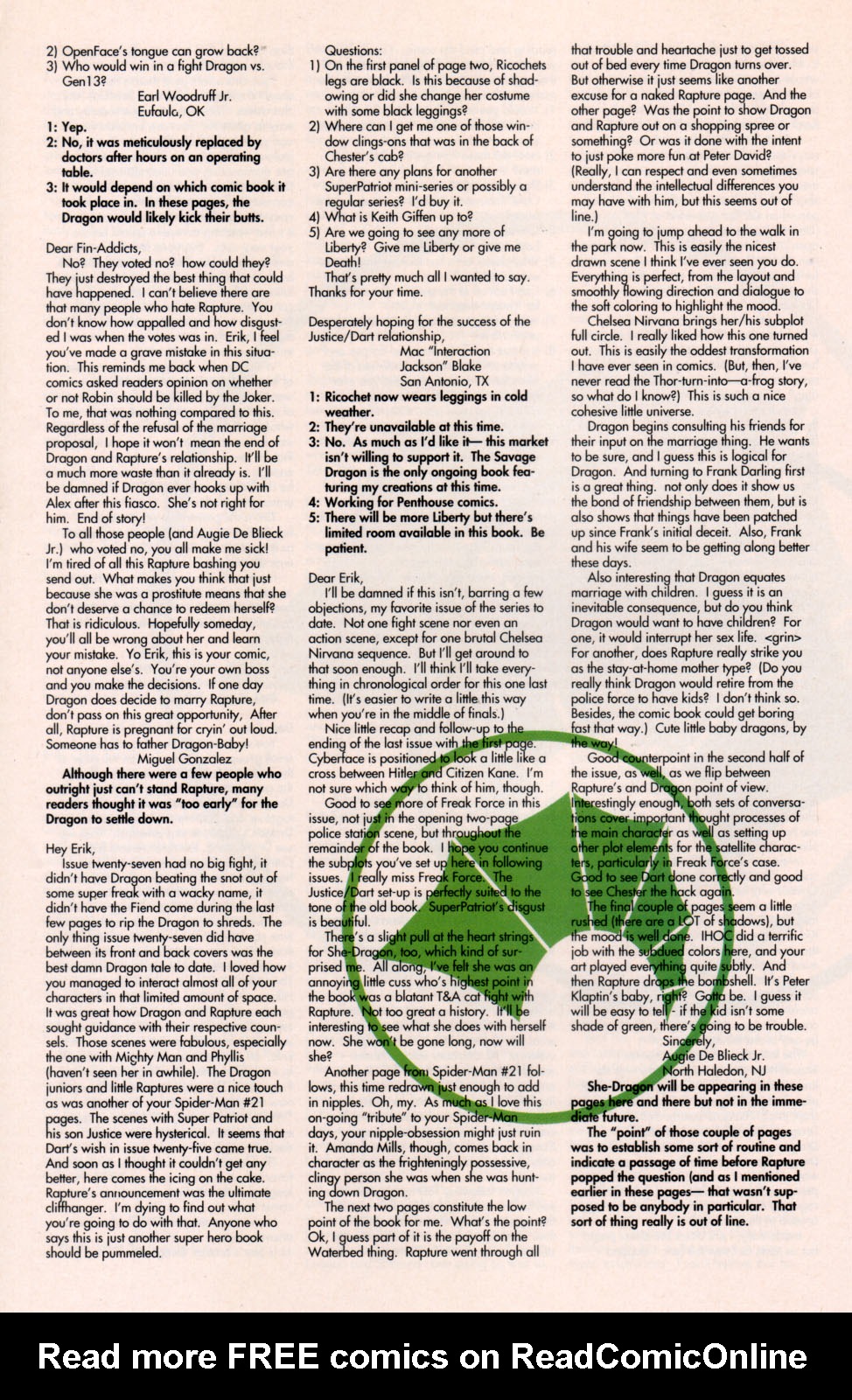 Read online The Savage Dragon (1993) comic -  Issue #29 - 29