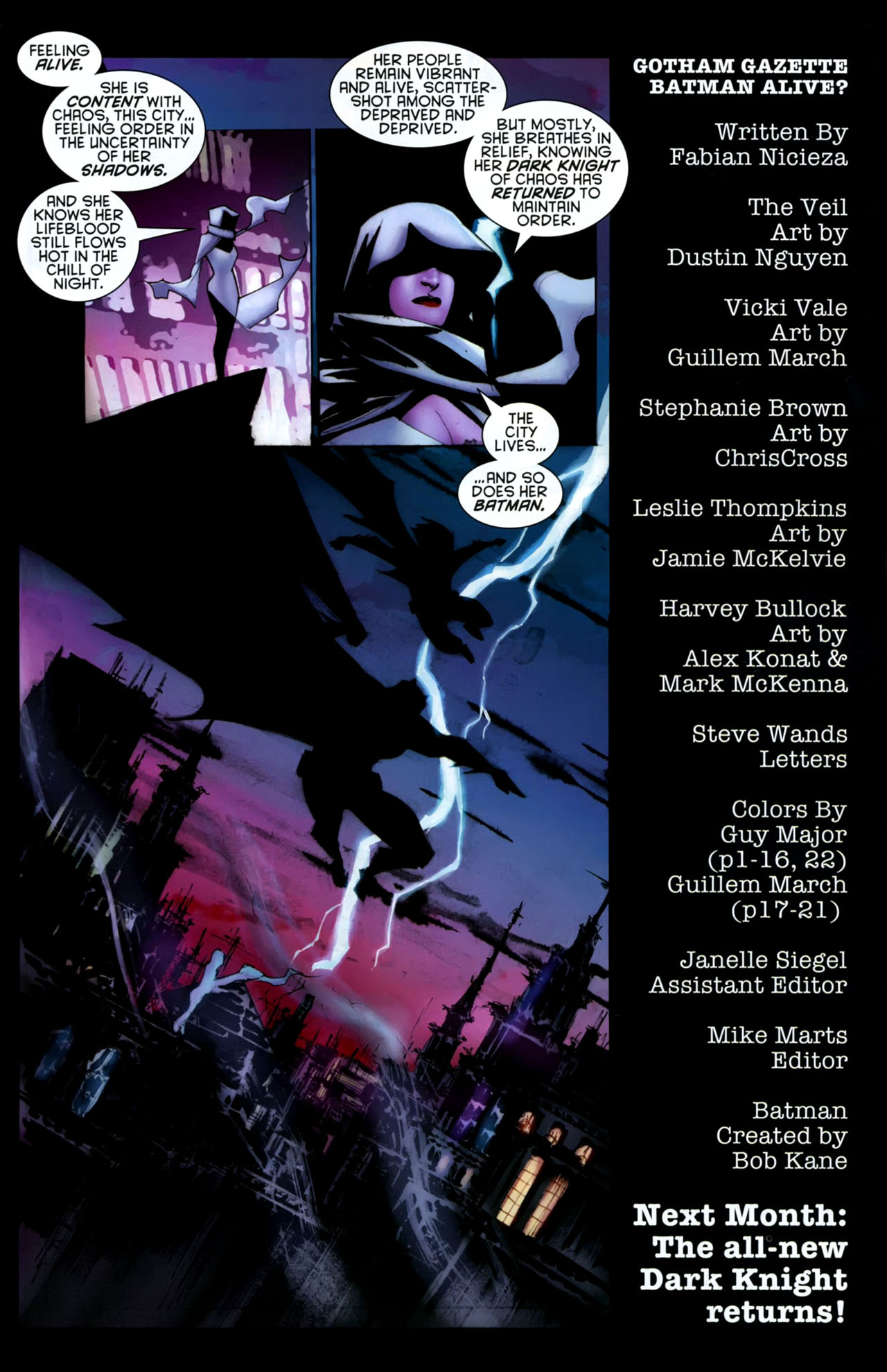 Read online Gotham Gazette comic -  Issue # Issue Batman Alive - 23