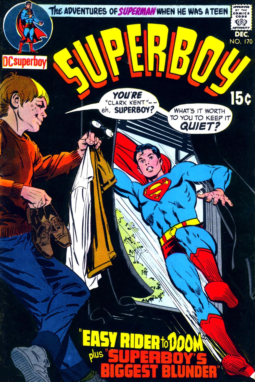 Read online Superboy (1949) comic -  Issue #170 - 1