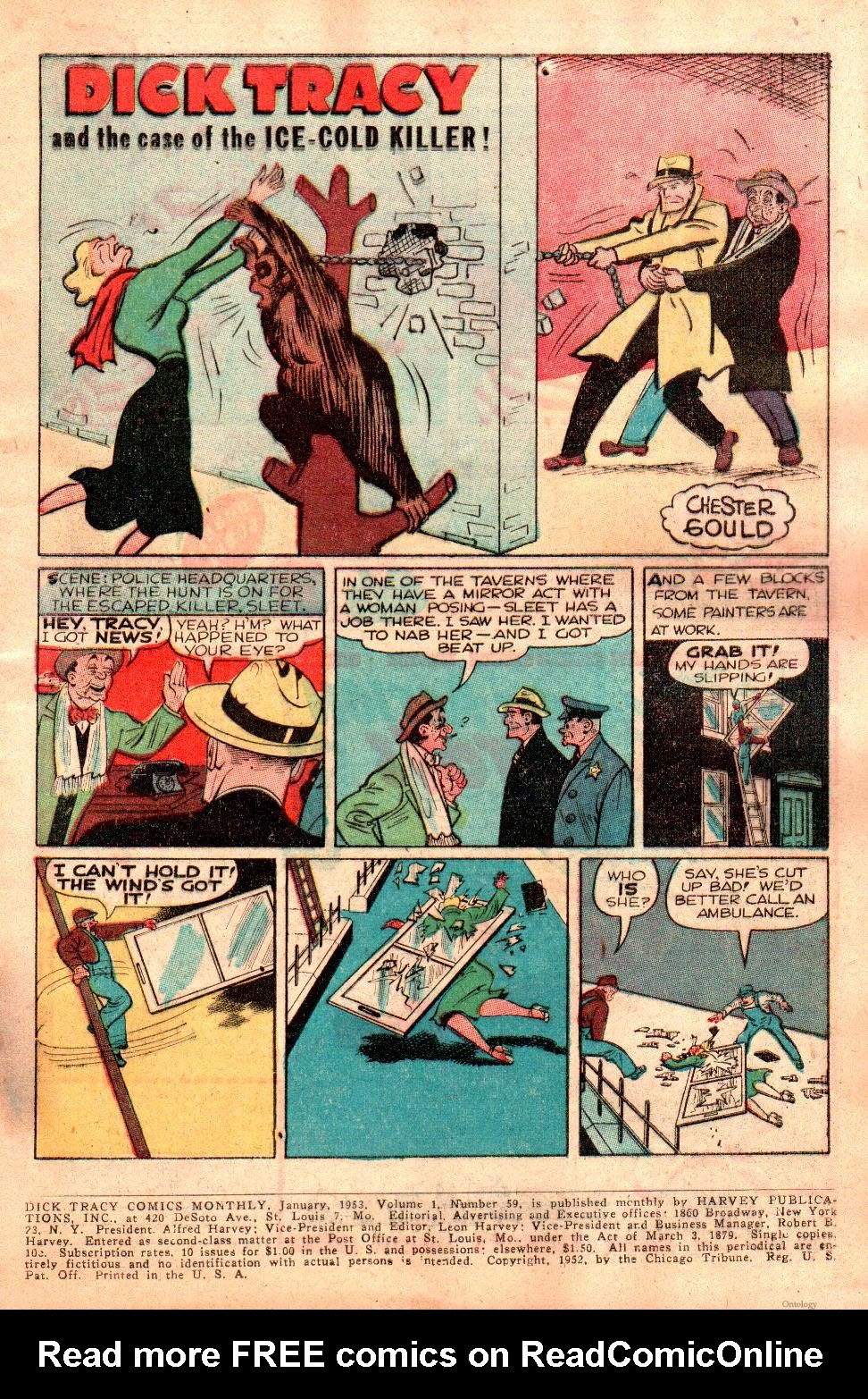 Read online Dick Tracy comic -  Issue #59 - 3