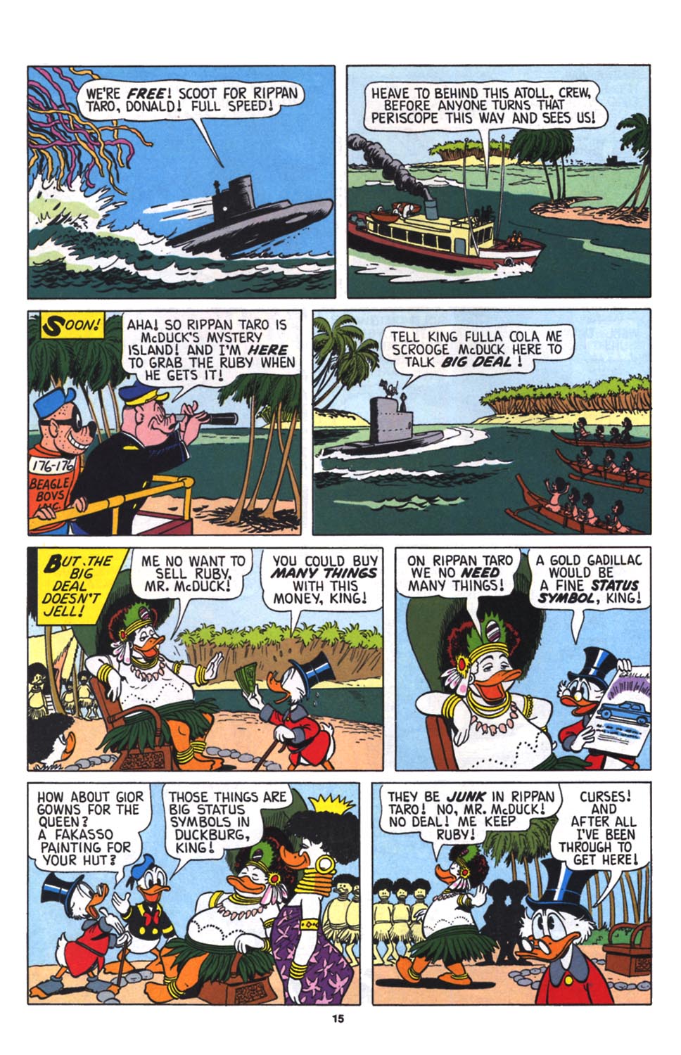 Read online Uncle Scrooge (1953) comic -  Issue #256 - 16