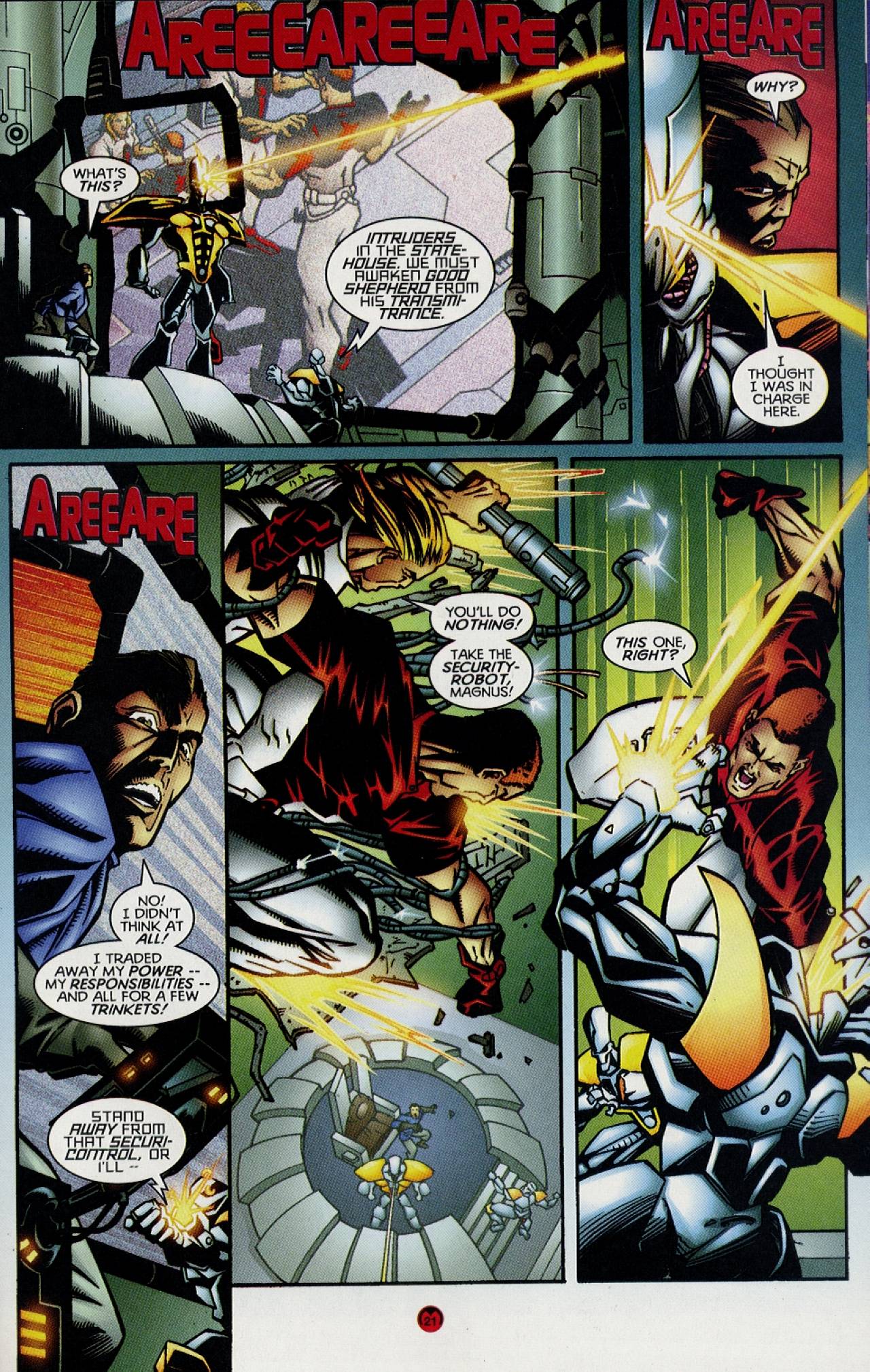 Read online Magnus Robot Fighter (1997) comic -  Issue #12 - 17