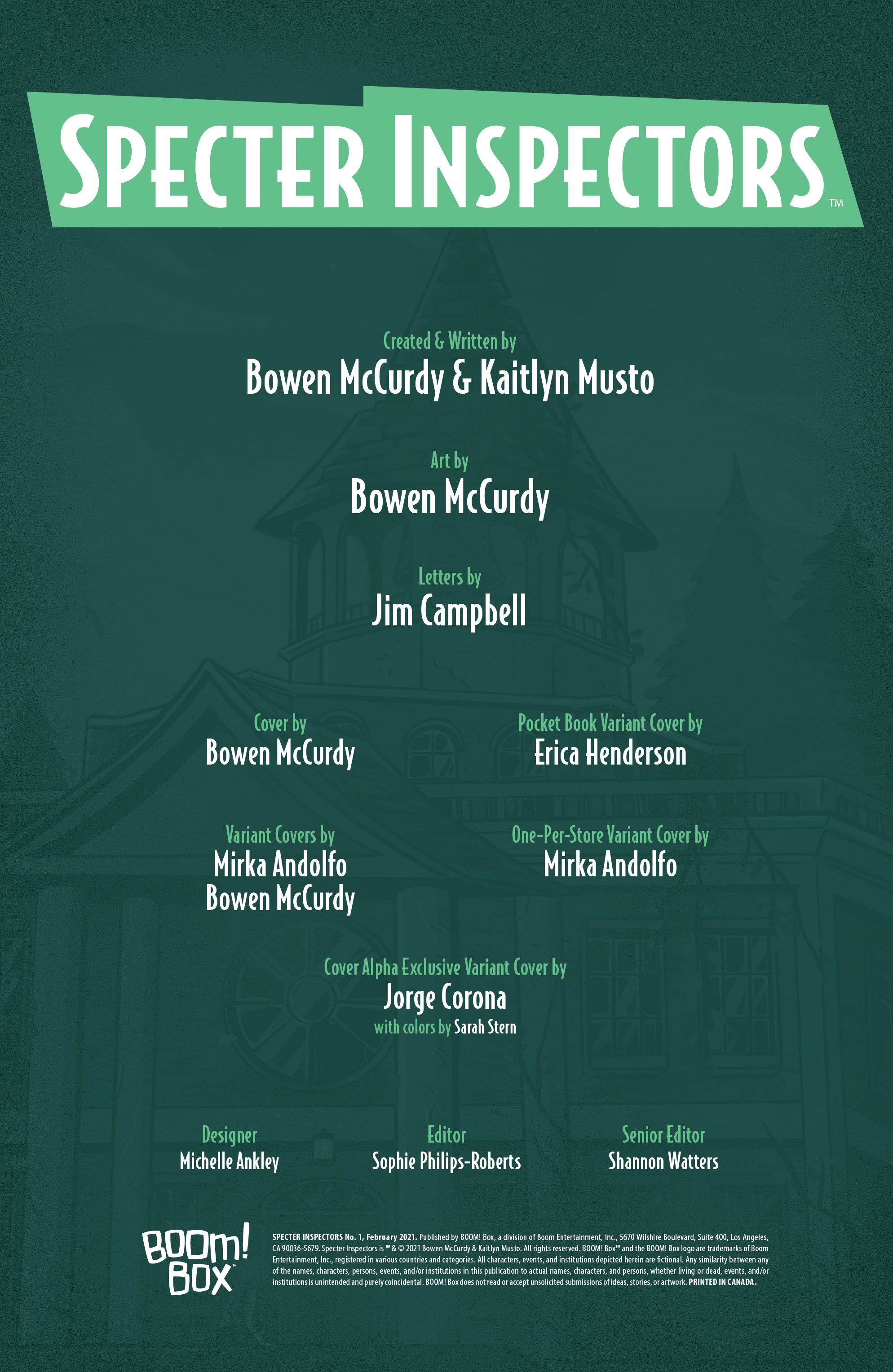 Read online Specter Inspectors comic -  Issue #1 - 2