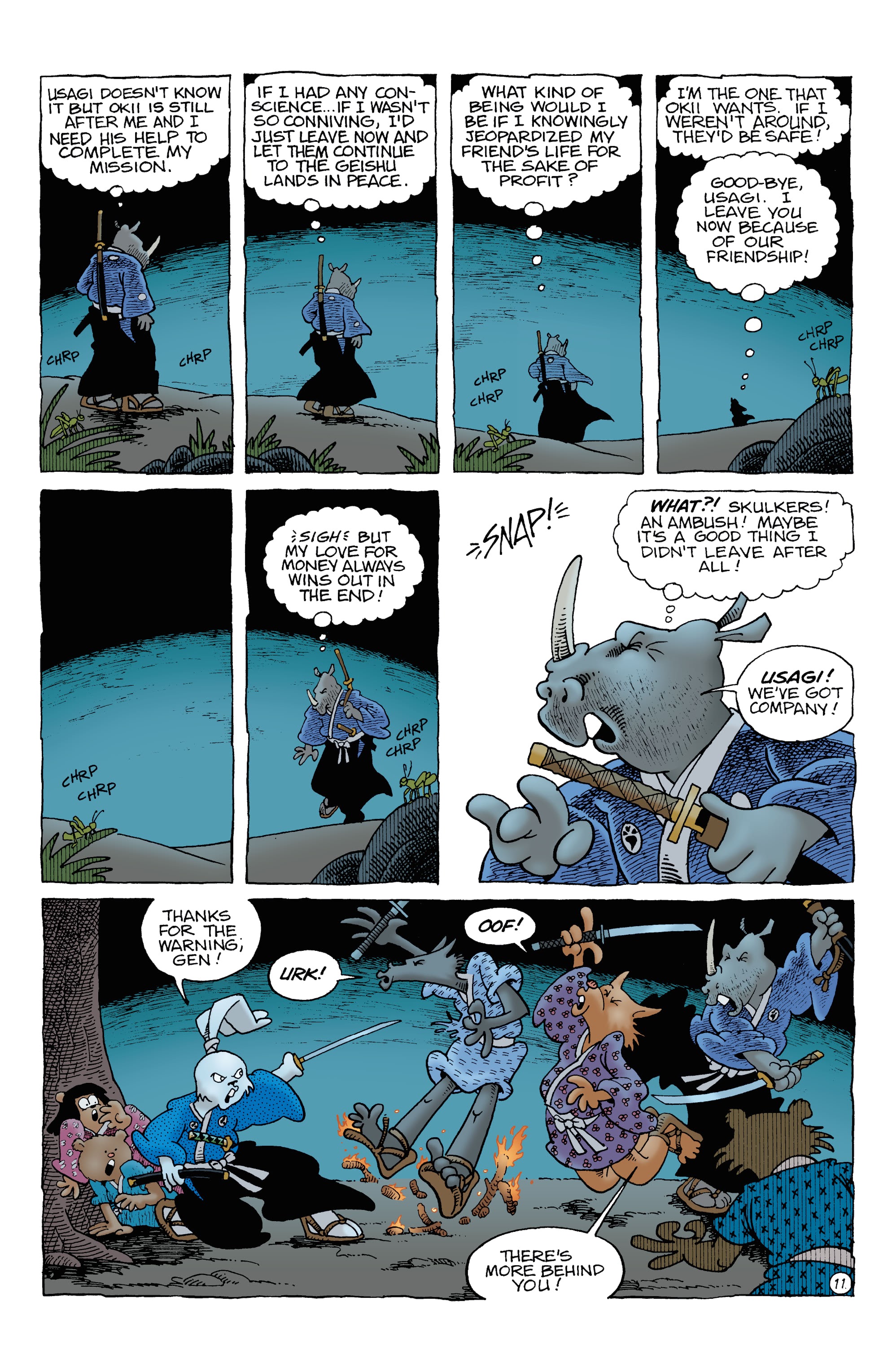 Read online Usagi Yojimbo: Wanderer’s Road comic -  Issue #5 - 12