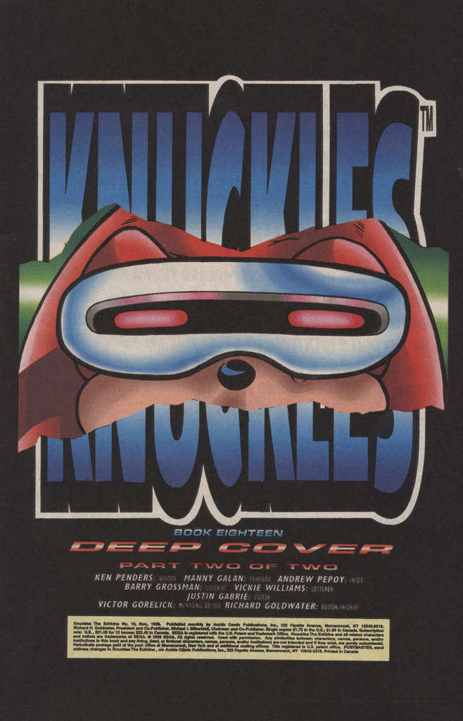 Read online Knuckles the Echidna comic -  Issue #18 - 3
