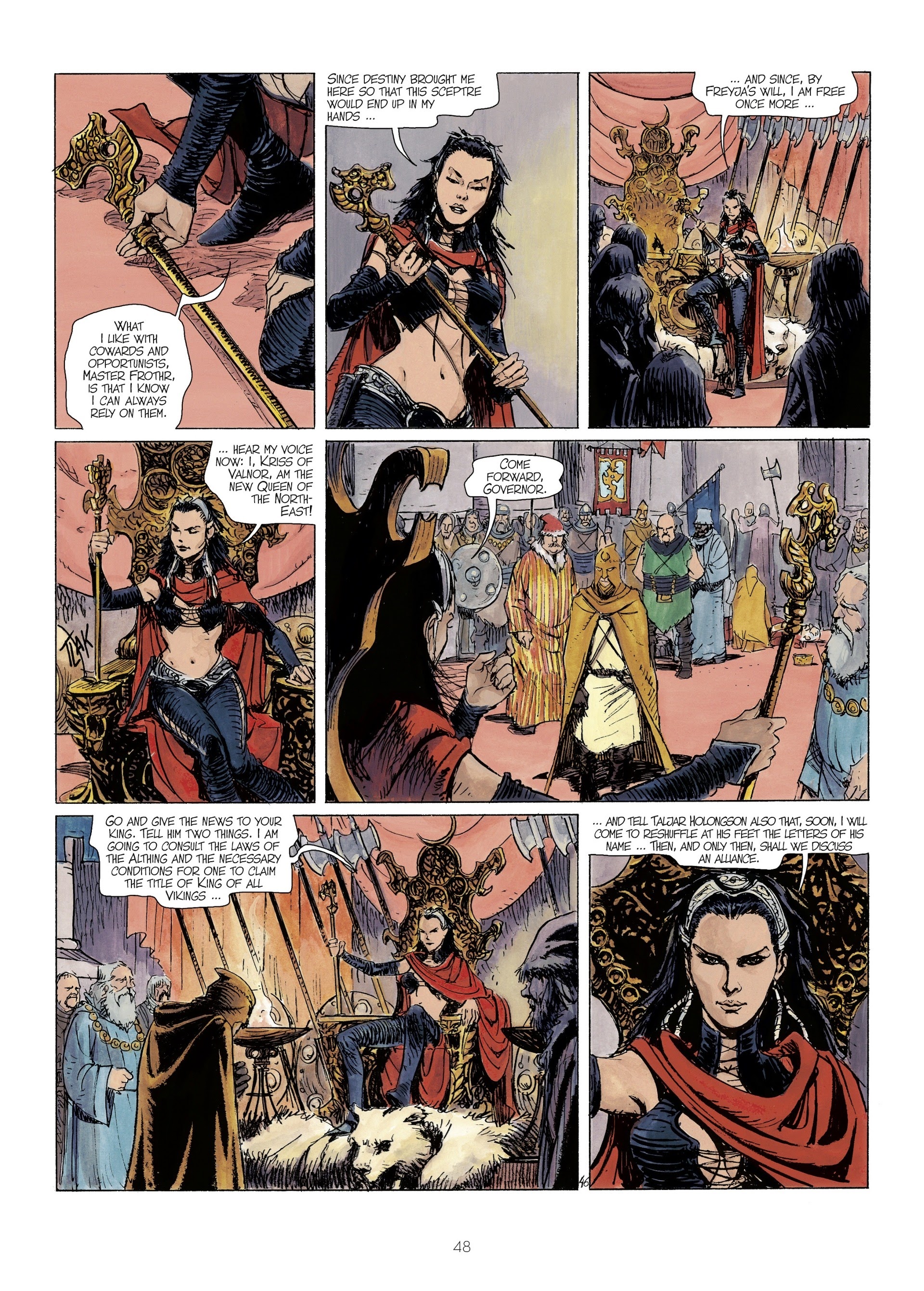 Read online The World of Thorgal: Kriss of Valnor: Worthy of a Queen comic -  Issue # Full - 50