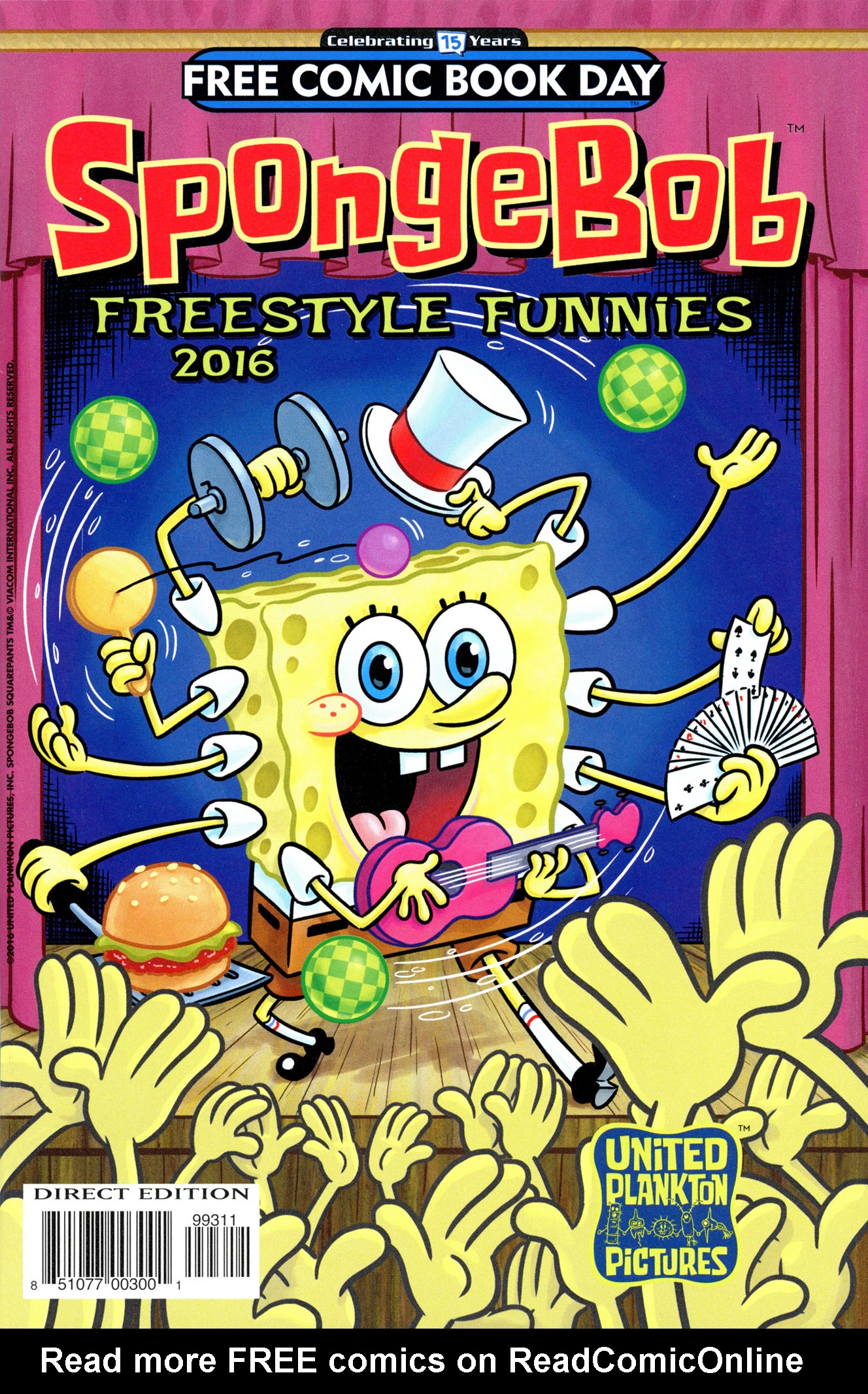 Read online Spongebob Freestyle Funnies comic -  Issue # FCBD 2016 - 1