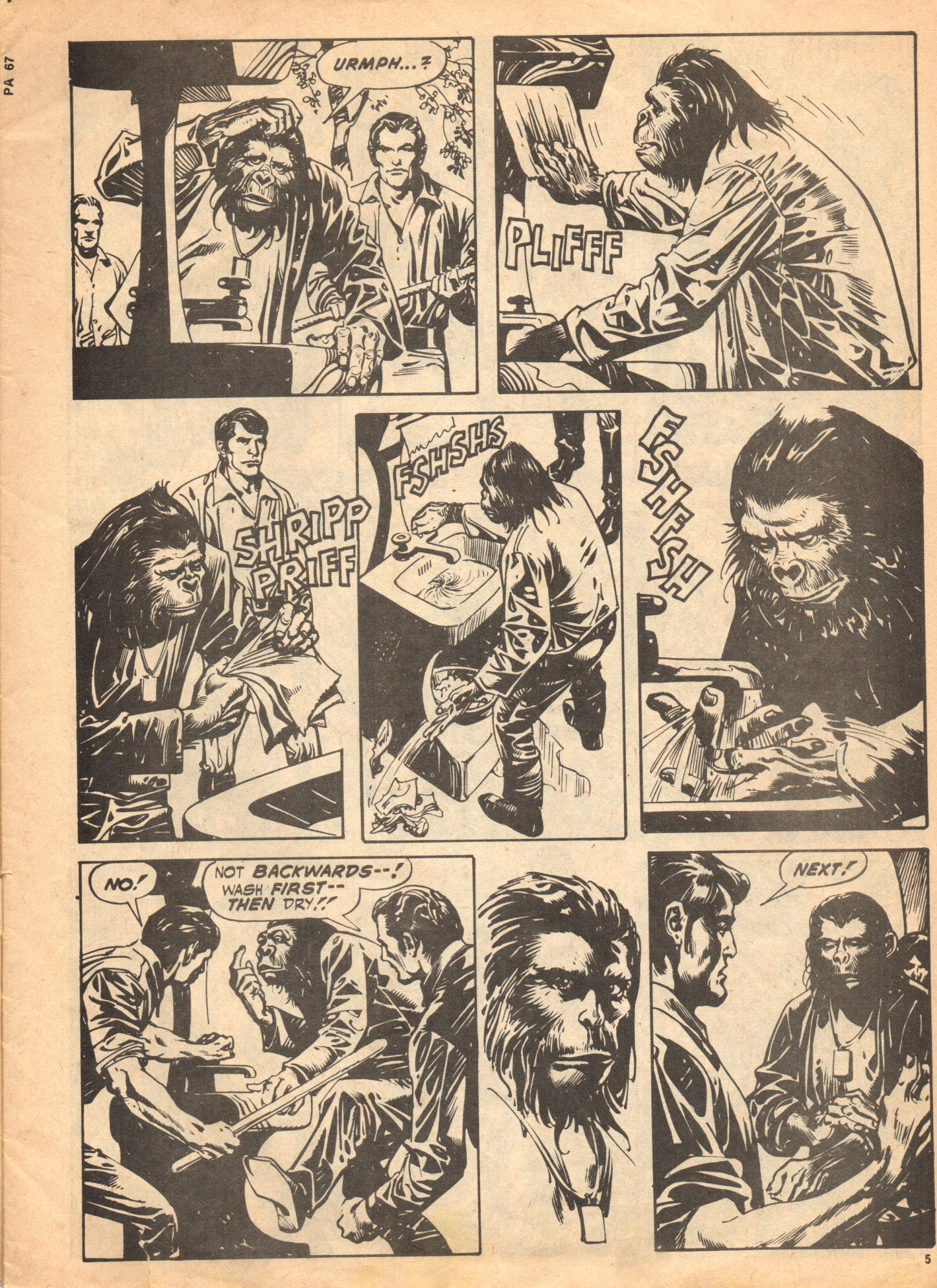 Read online Planet of the Apes (1974) comic -  Issue #67 - 5