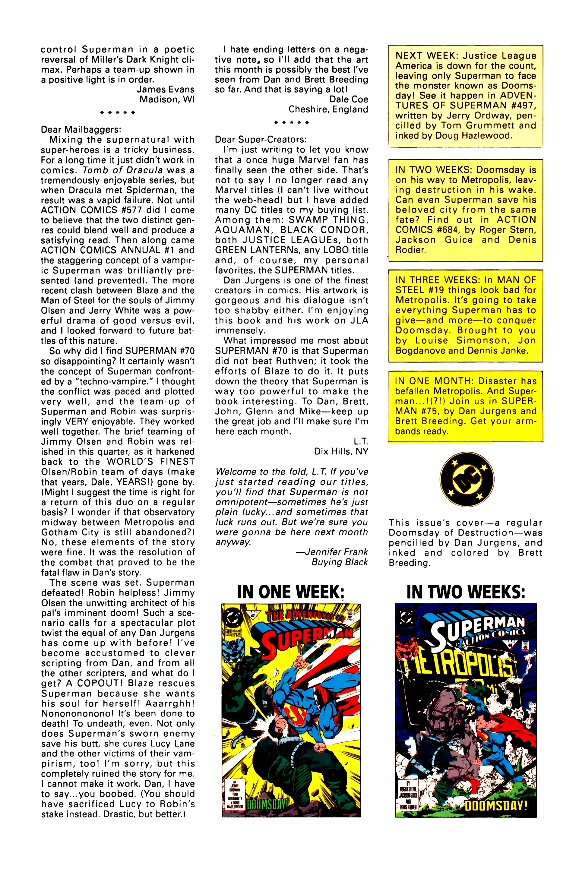 Read online Superman (1987) comic -  Issue #74 - 23