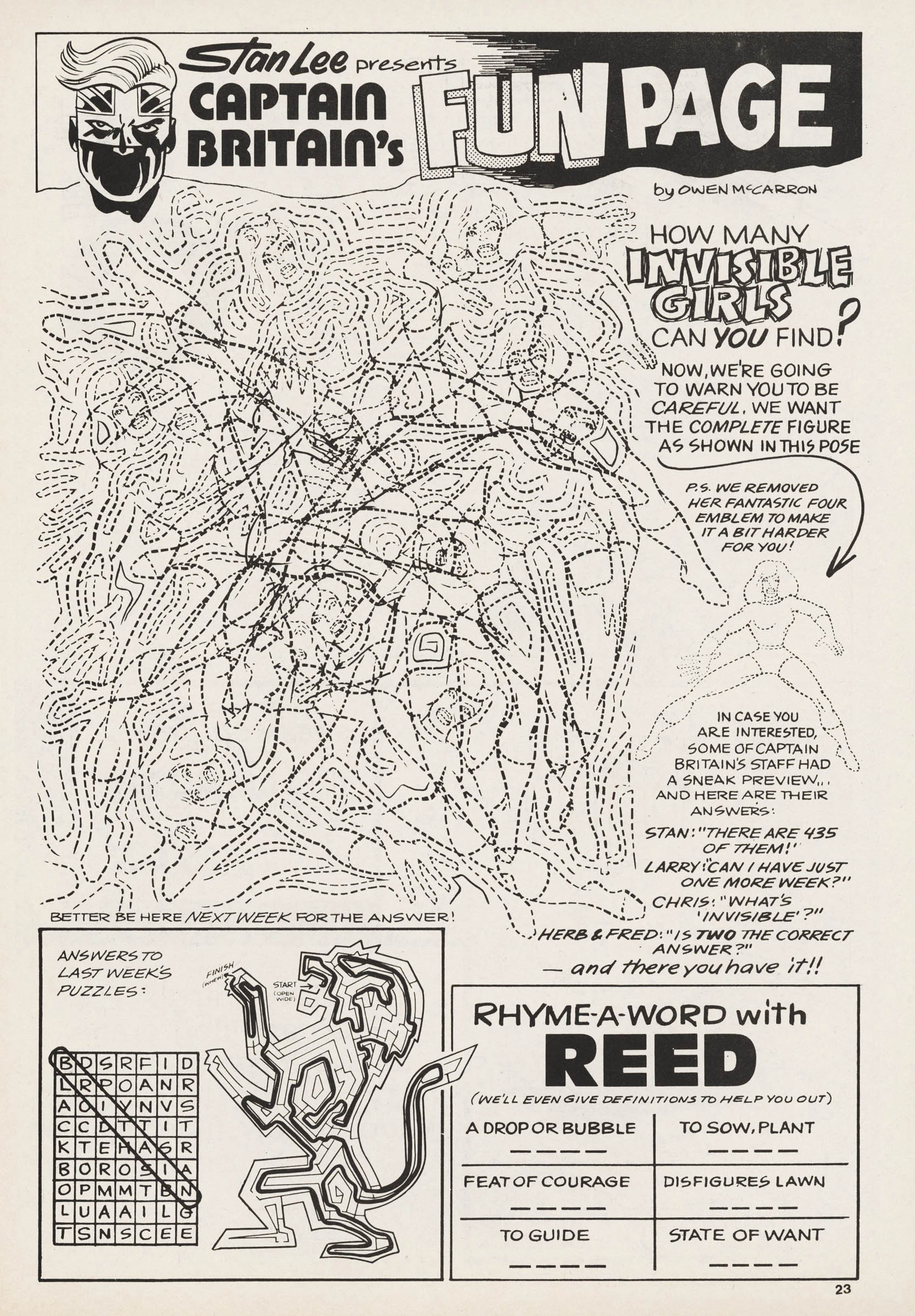 Read online Captain Britain (1976) comic -  Issue #11 - 23