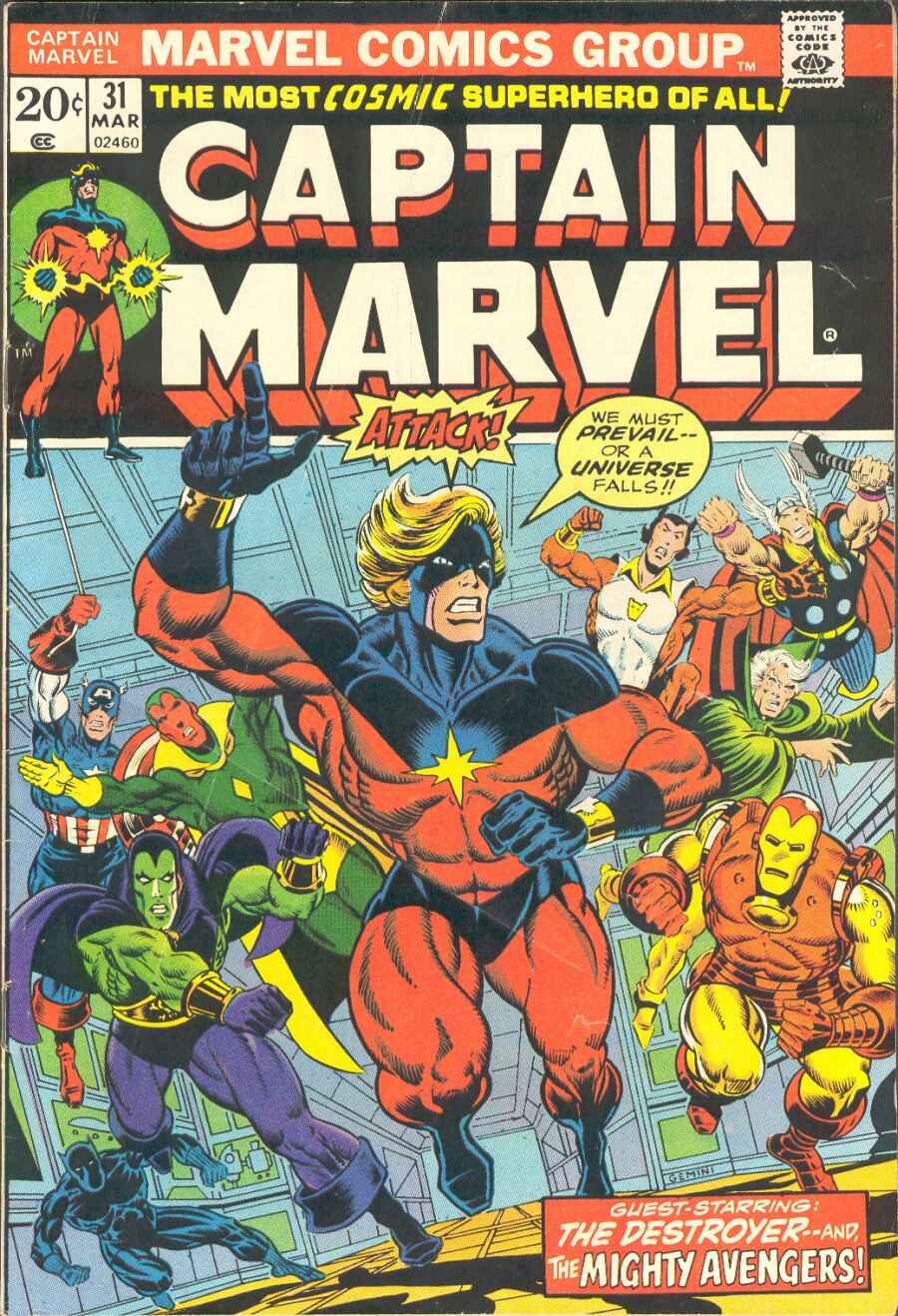 Read online Captain Marvel (1968) comic -  Issue #31 - 1