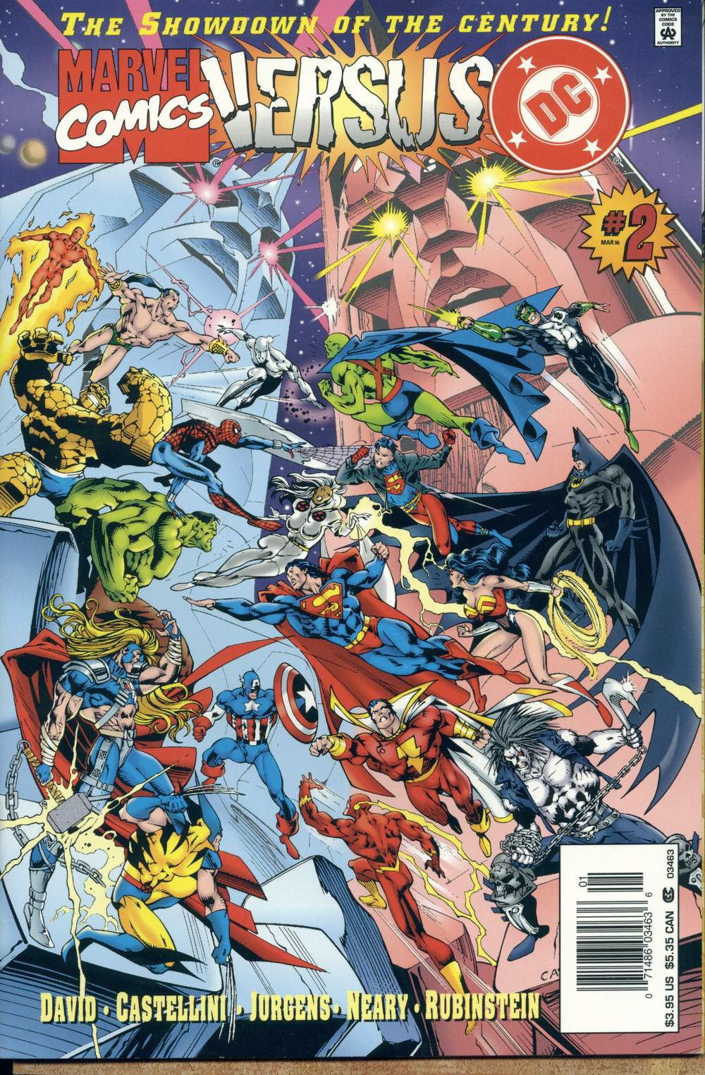 Read online DC vs. Marvel comic -  Issue #2 - 1