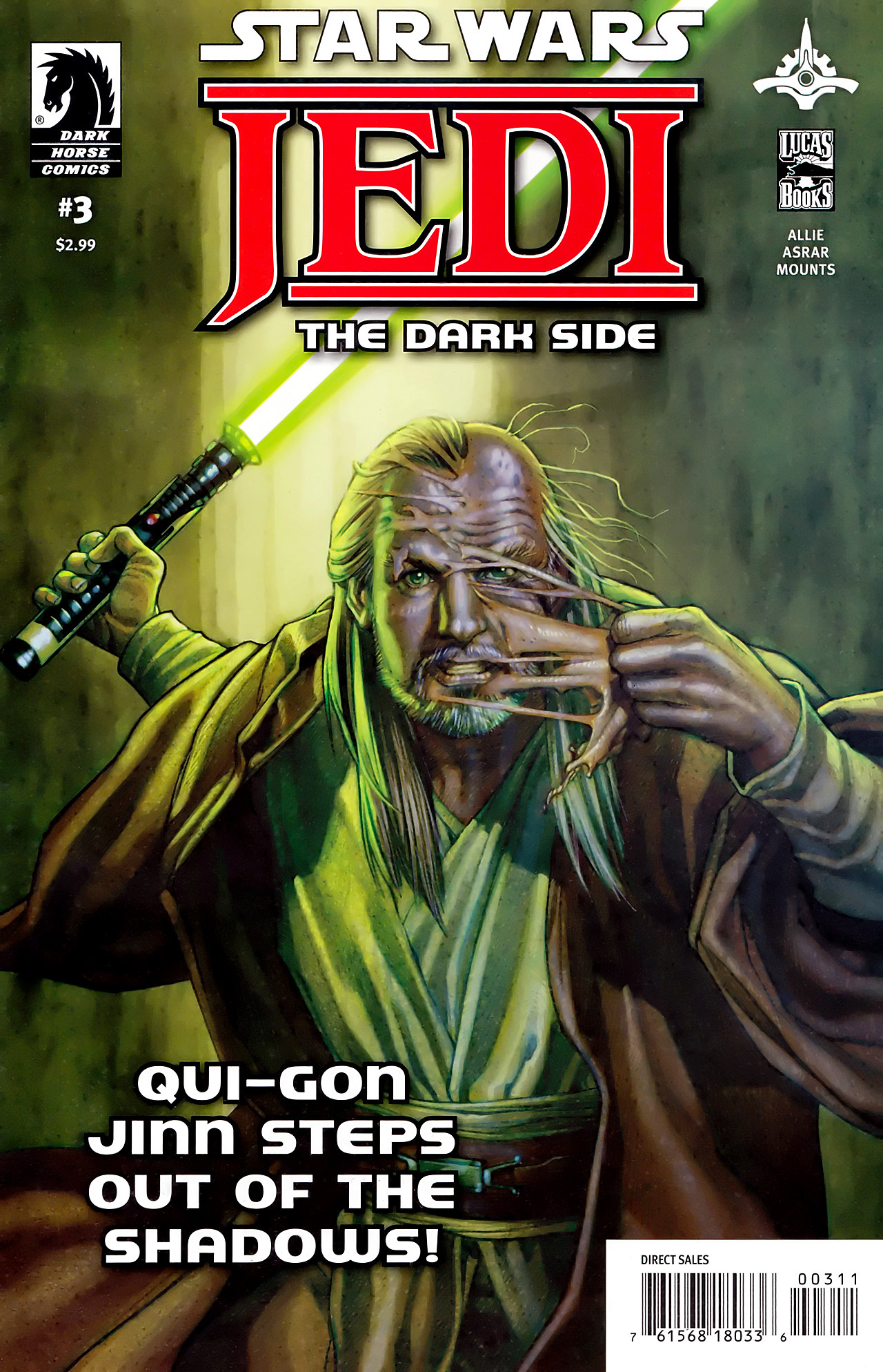 Read online Star Wars: Jedi - The Dark Side comic -  Issue #3 - 1