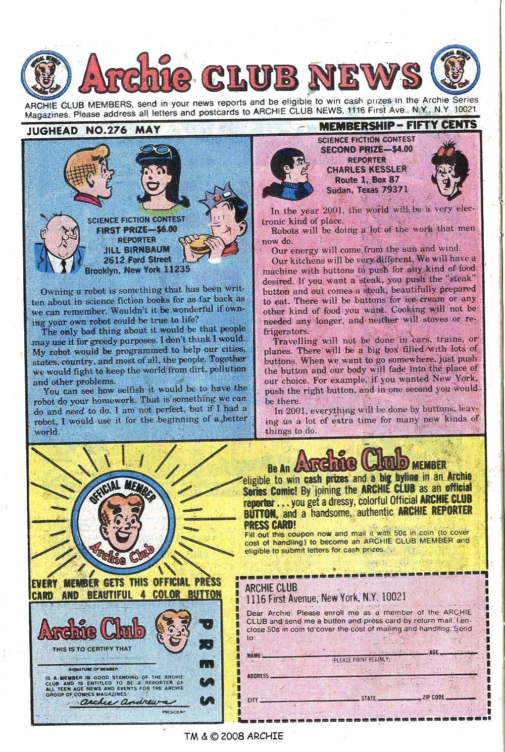 Read online Jughead (1965) comic -  Issue #276 - 26