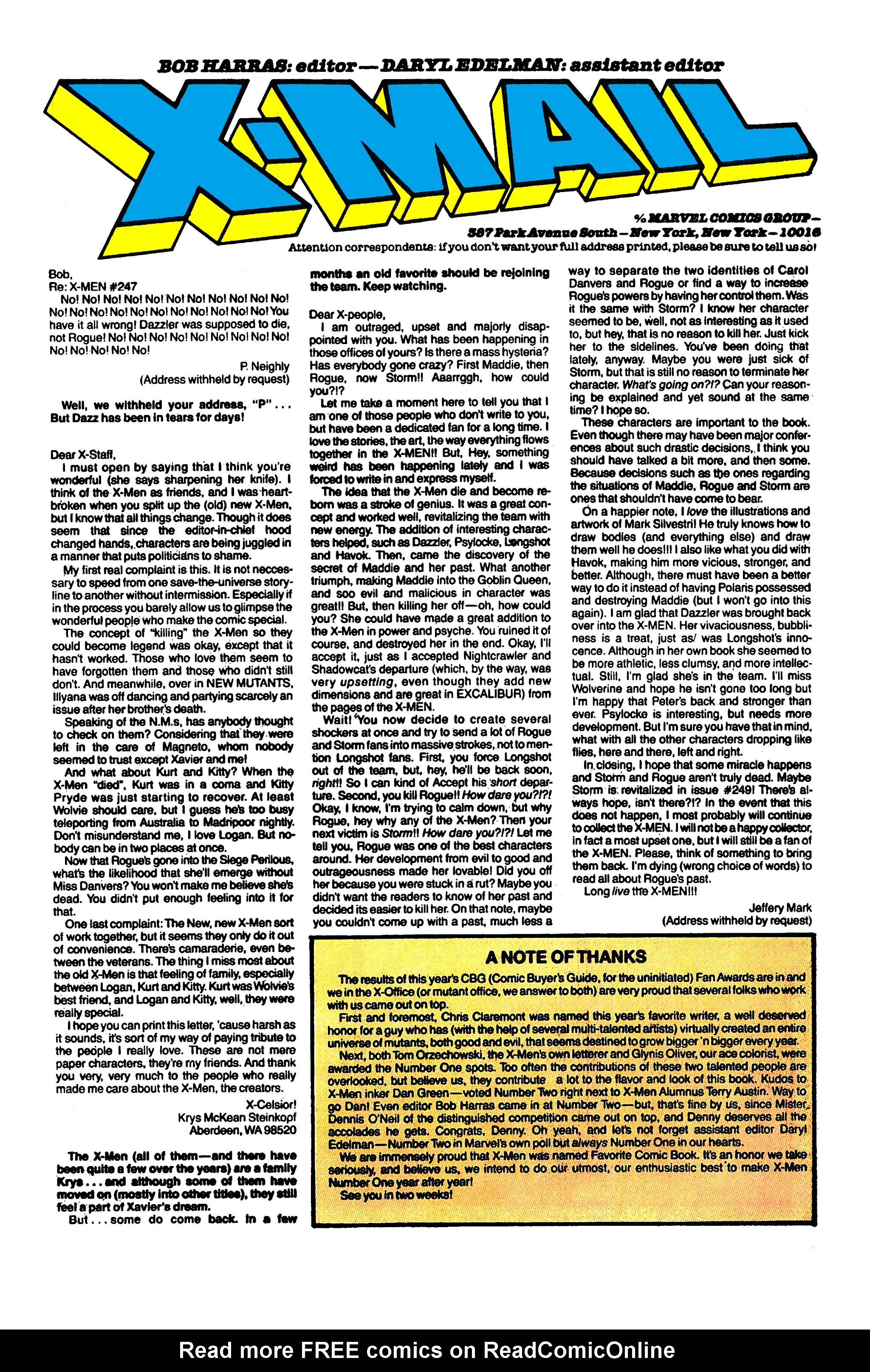 Read online Uncanny X-Men (1963) comic -  Issue #253 - 25