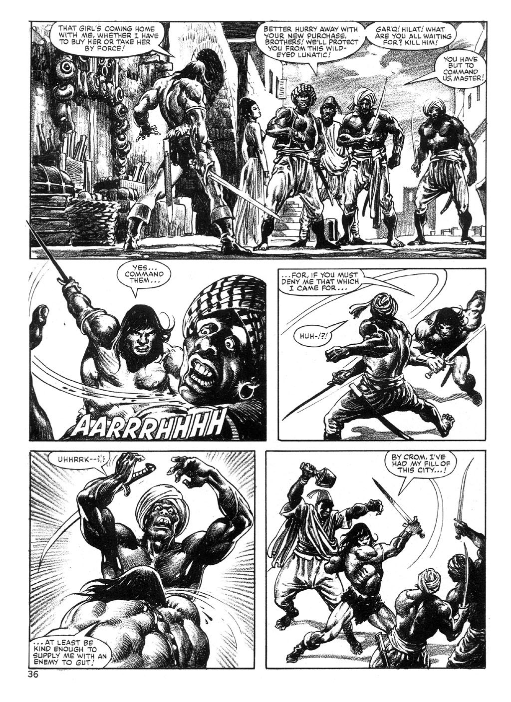 Read online The Savage Sword Of Conan comic -  Issue #89 - 36