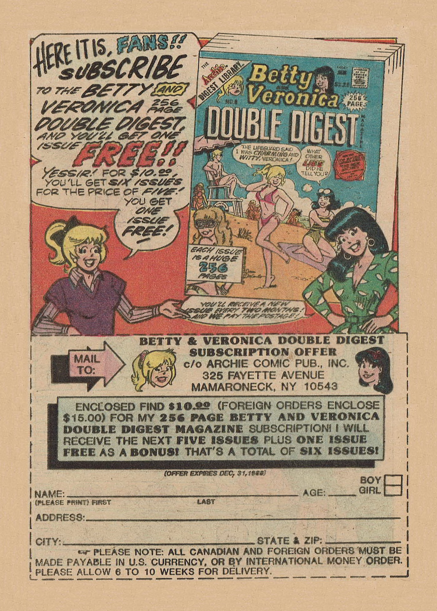 Read online Archie Annual Digest Magazine comic -  Issue #53 - 12