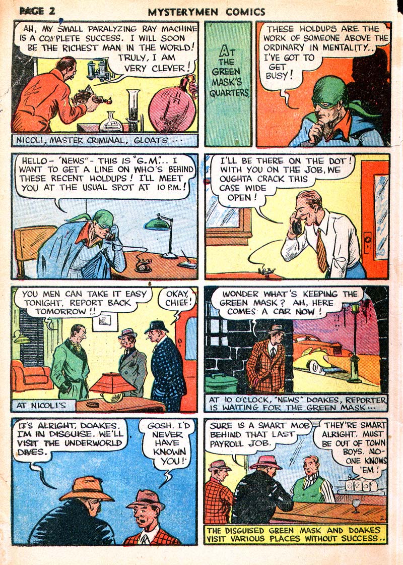 Read online Mystery Men Comics comic -  Issue #4 - 4