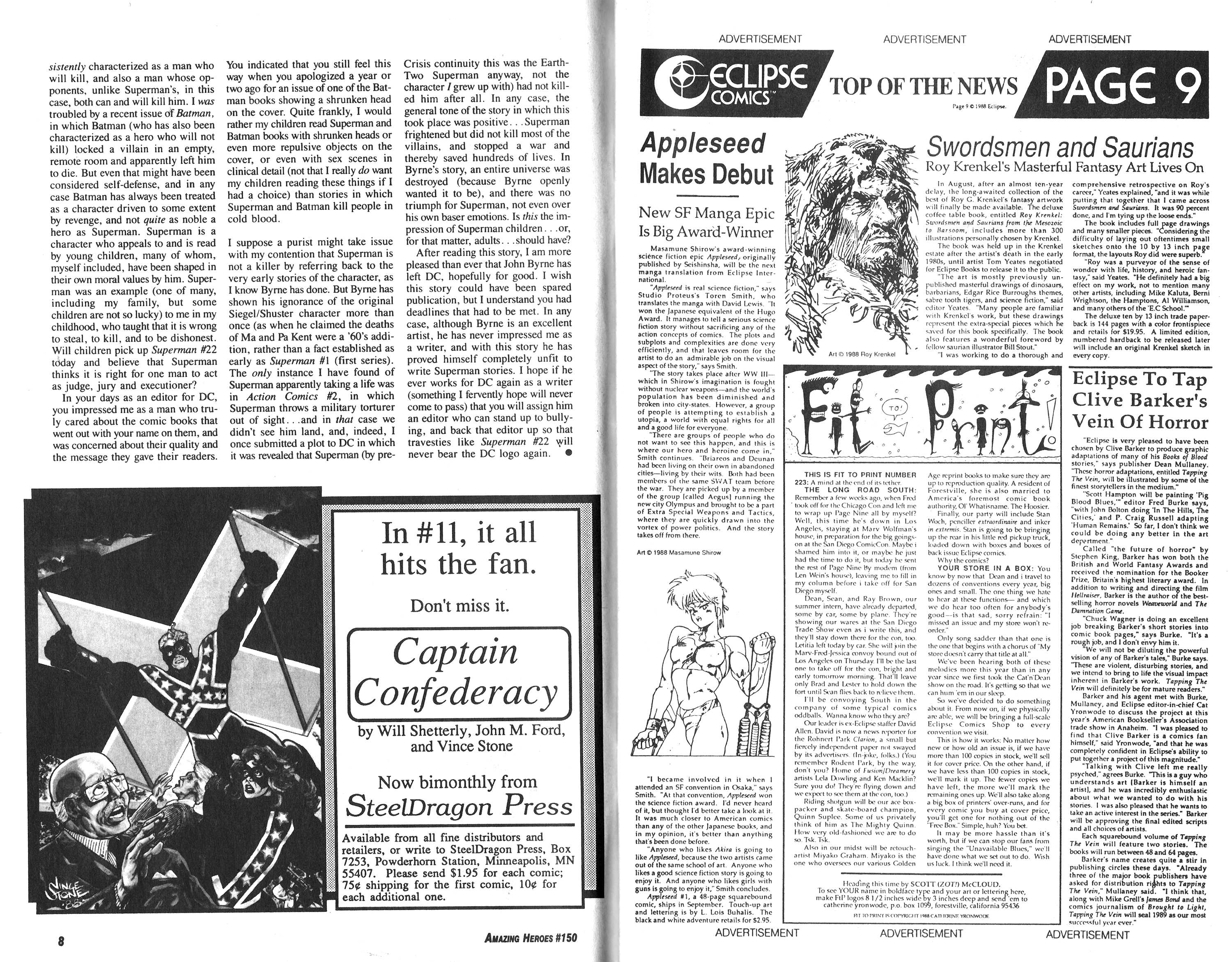 Read online Amazing Heroes comic -  Issue #150 - 5