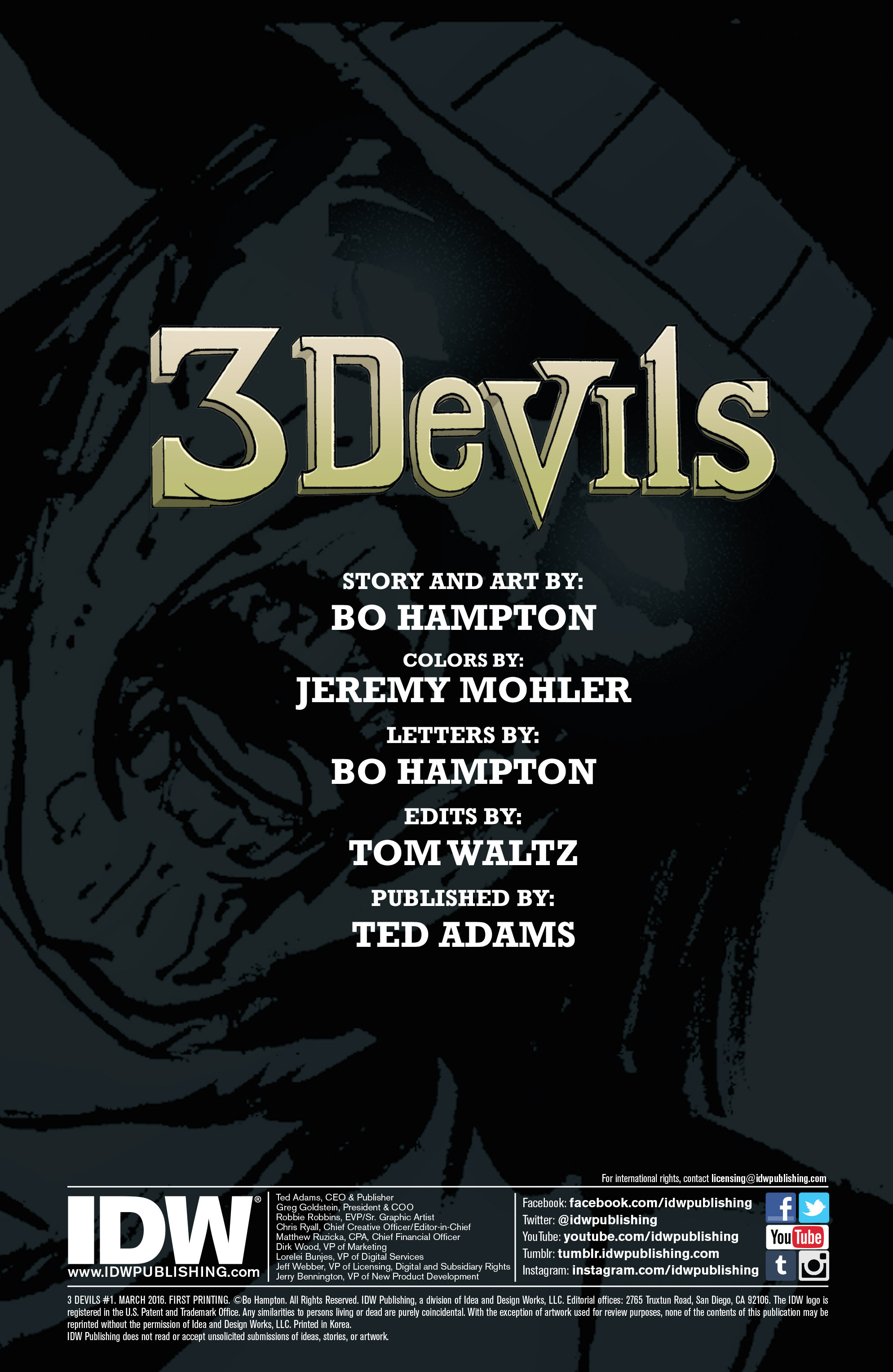 Read online 3 Devils comic -  Issue #1 - 2