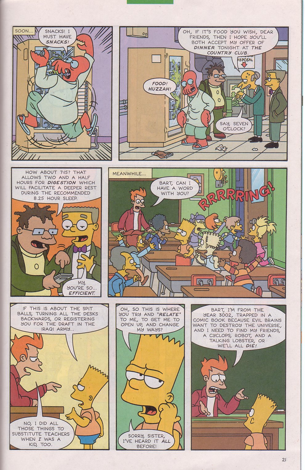 Read online The Futurama/Simpsons Infinitely Secret Crossover Crisis comic -  Issue #1 - 23