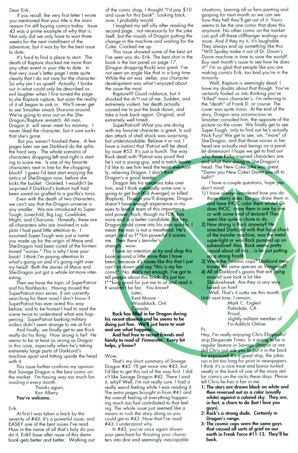 Read online The Savage Dragon (1993) comic -  Issue #45 - 27