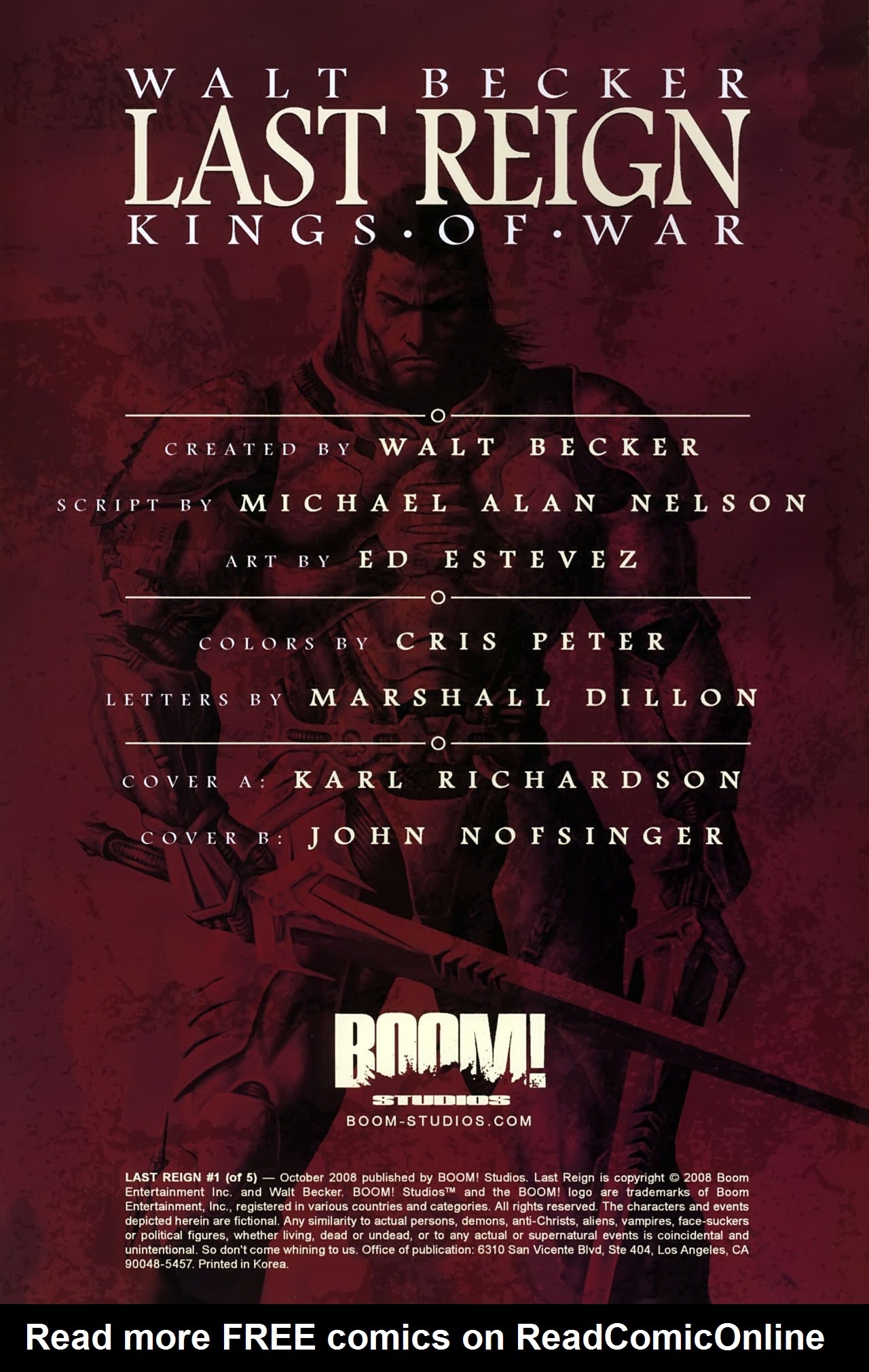 Read online Last Reign: Kings of War comic -  Issue #1 - 2