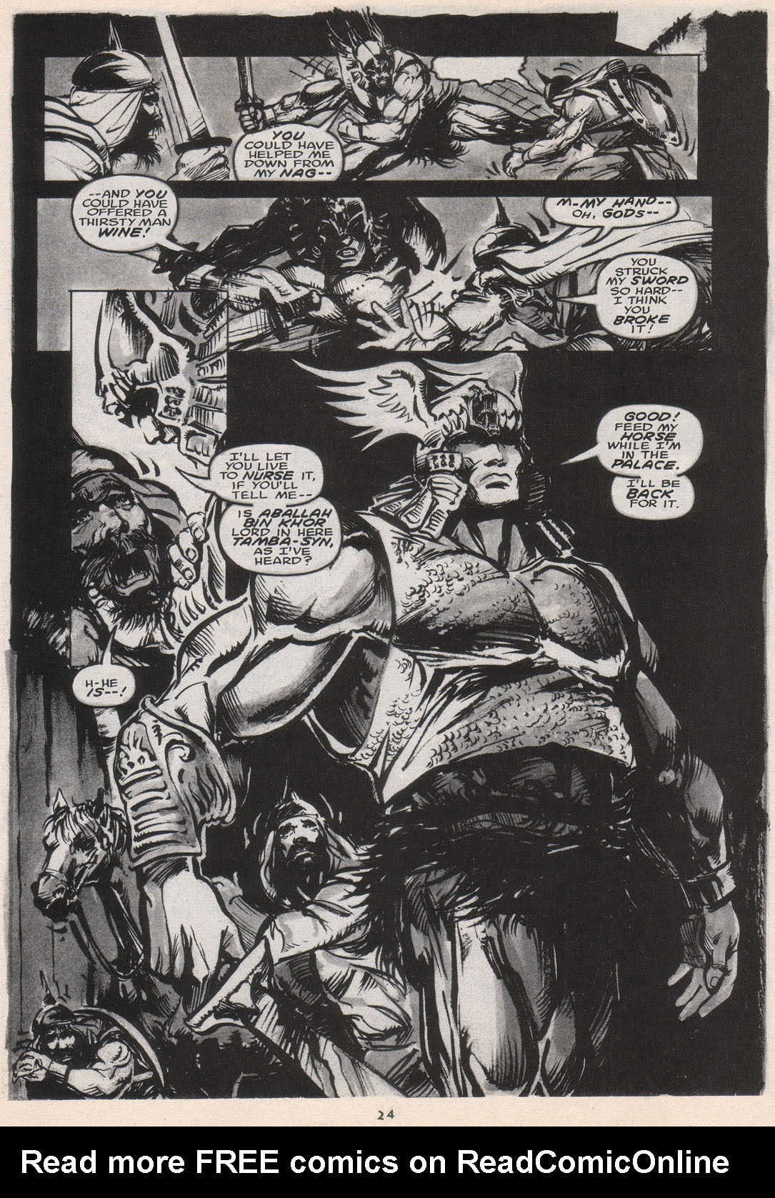 Read online The Savage Sword Of Conan comic -  Issue #222 - 25