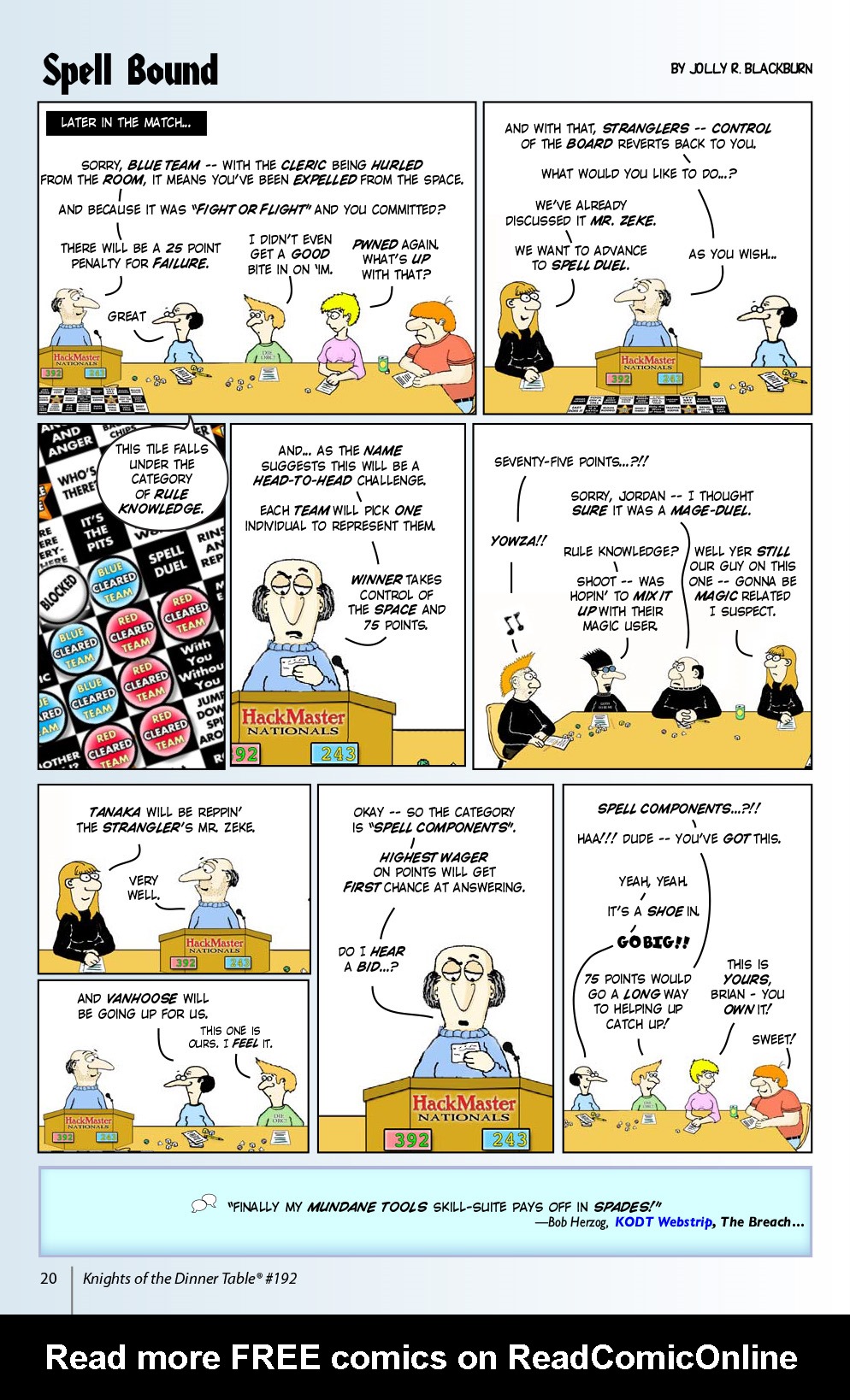 Read online Knights of the Dinner Table comic -  Issue #192 - 22