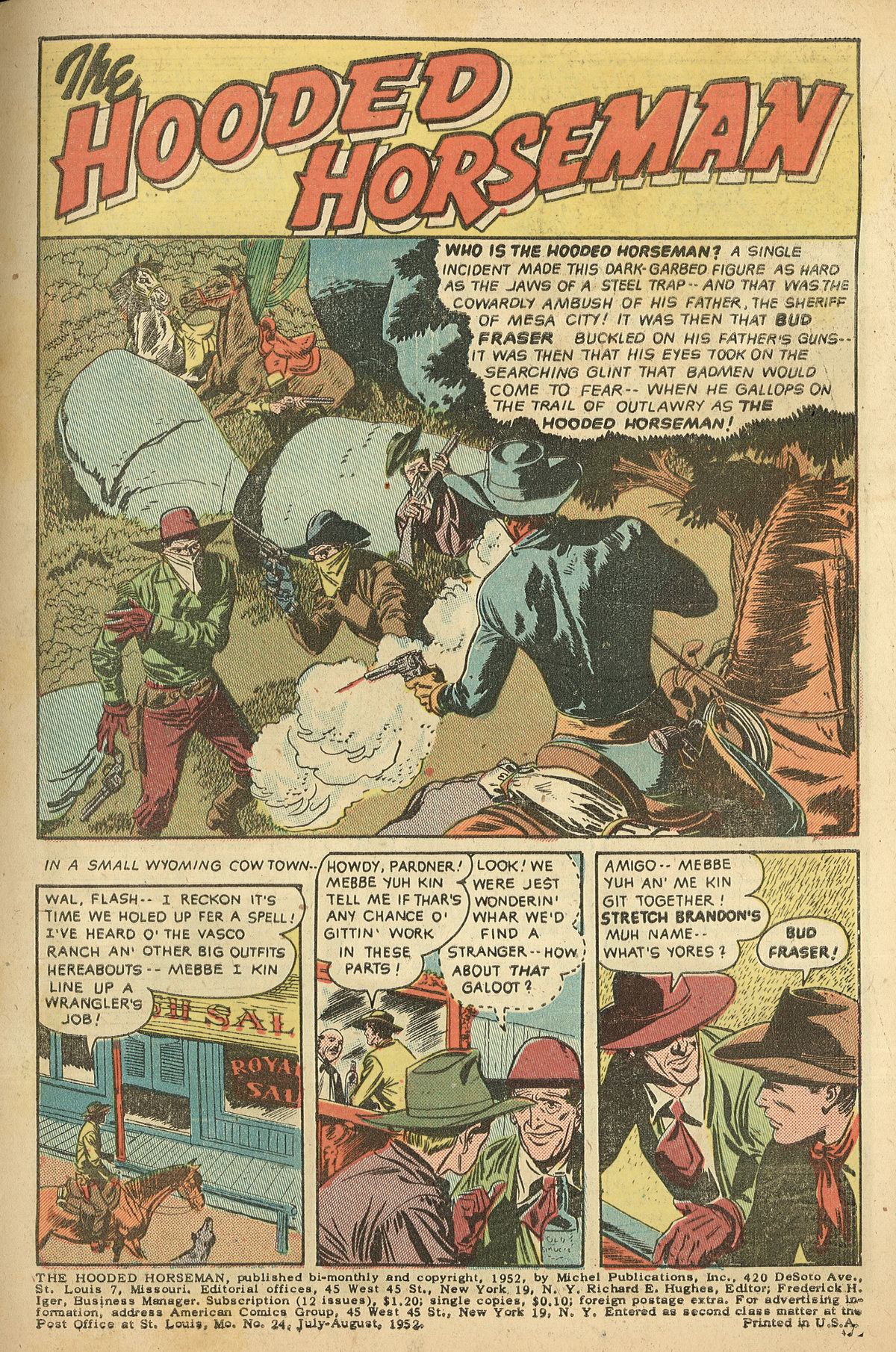 Read online Hooded Horseman comic -  Issue #24 - 3