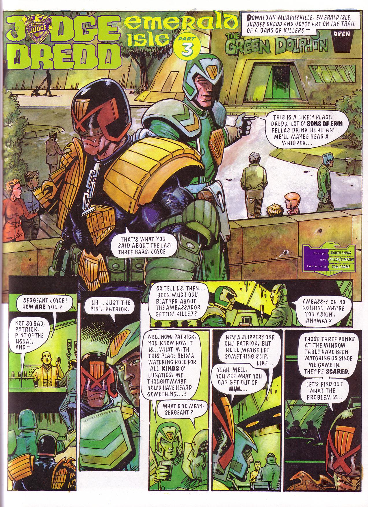 Read online Judge Dredd: Emerald Isle comic -  Issue # TPB - 19