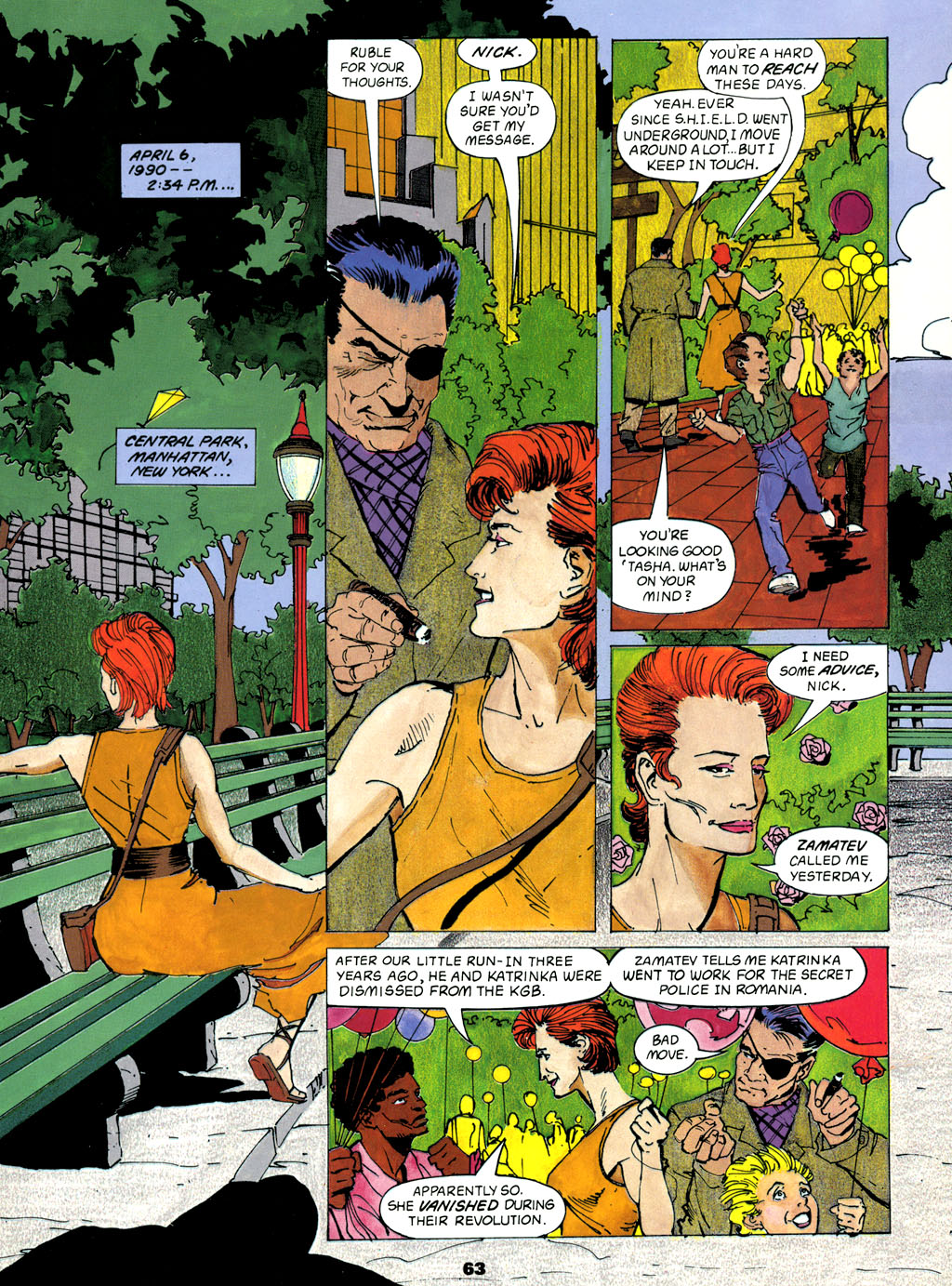 Read online Marvel Graphic Novel comic -  Issue #61 - Black Widow - The Coldest War - 64