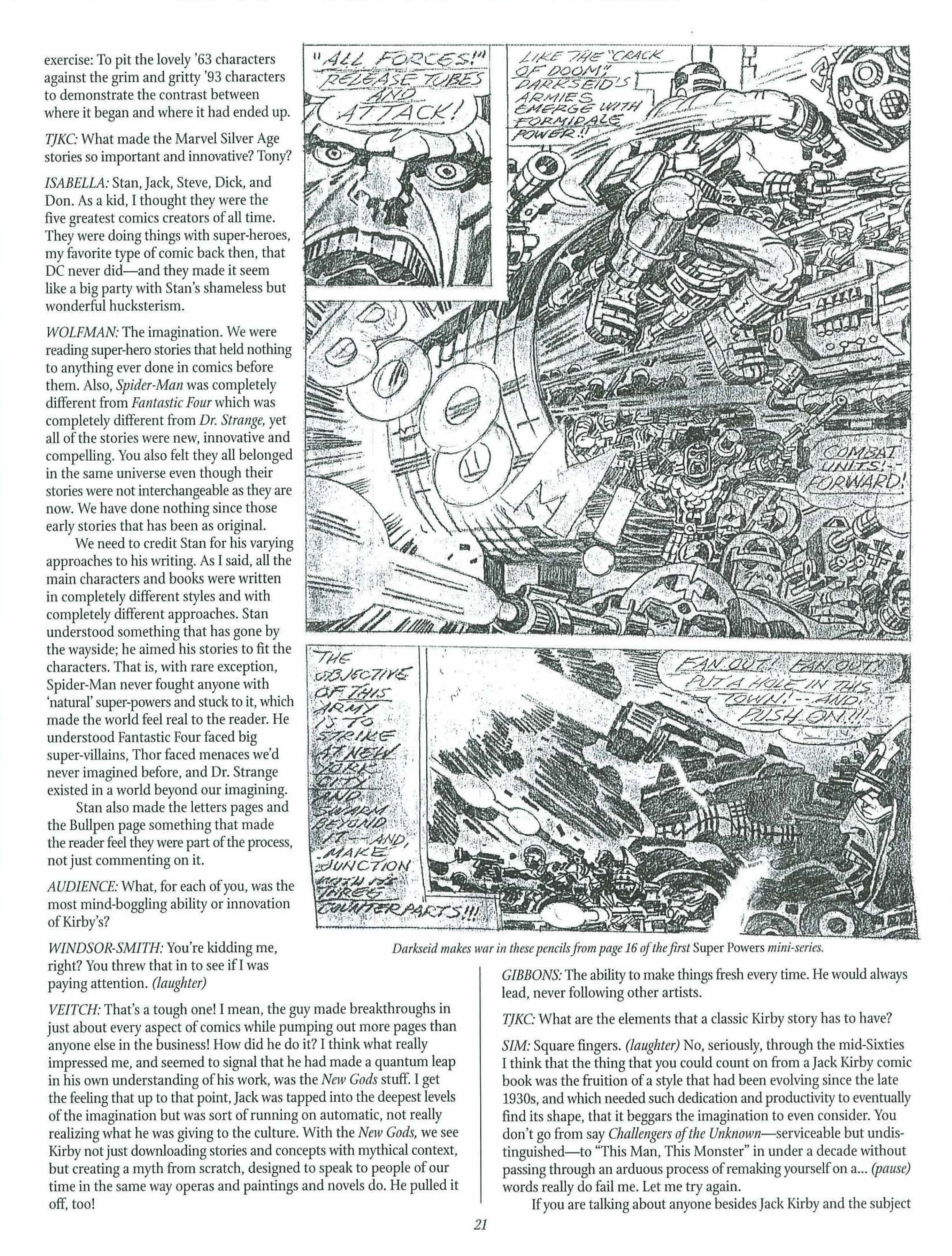 Read online The Jack Kirby Collector comic -  Issue #27 - 21