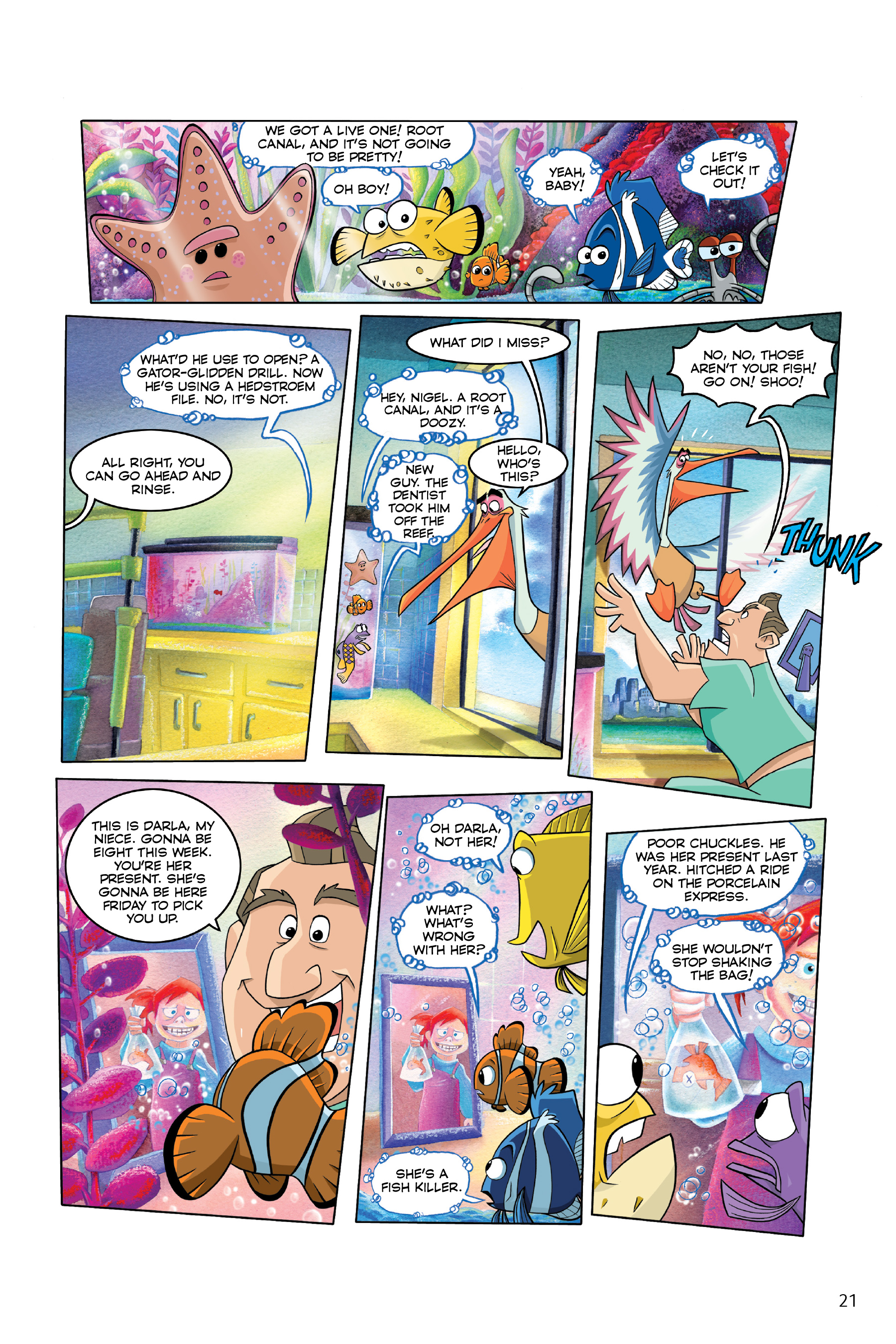 Read online Disney/PIXAR Finding Nemo and Finding Dory: The Story of the Movies in Comics comic -  Issue # TPB - 21