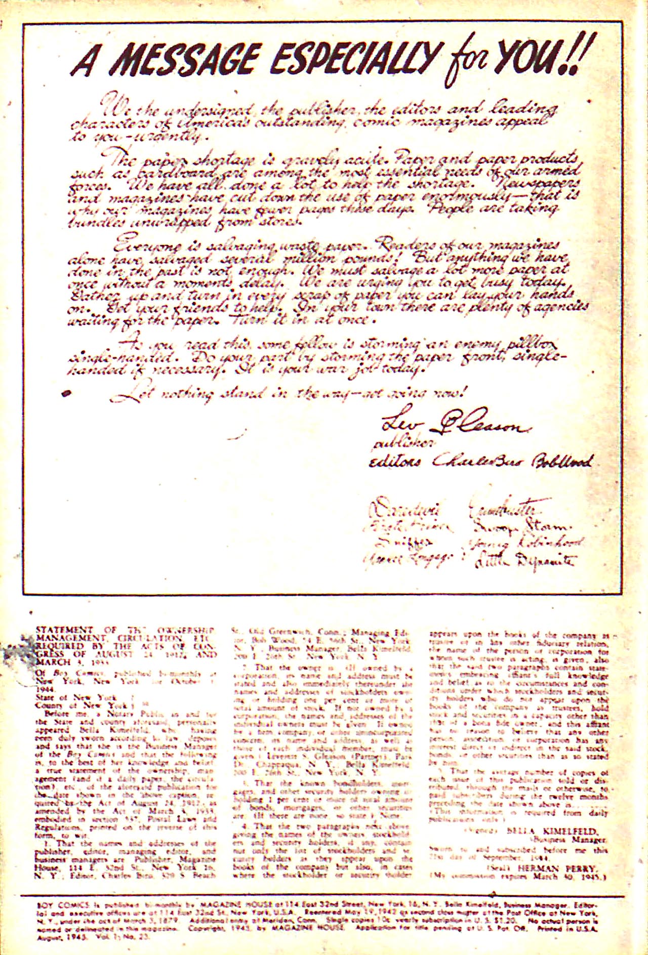 Read online Boy Comics comic -  Issue #23 - 2