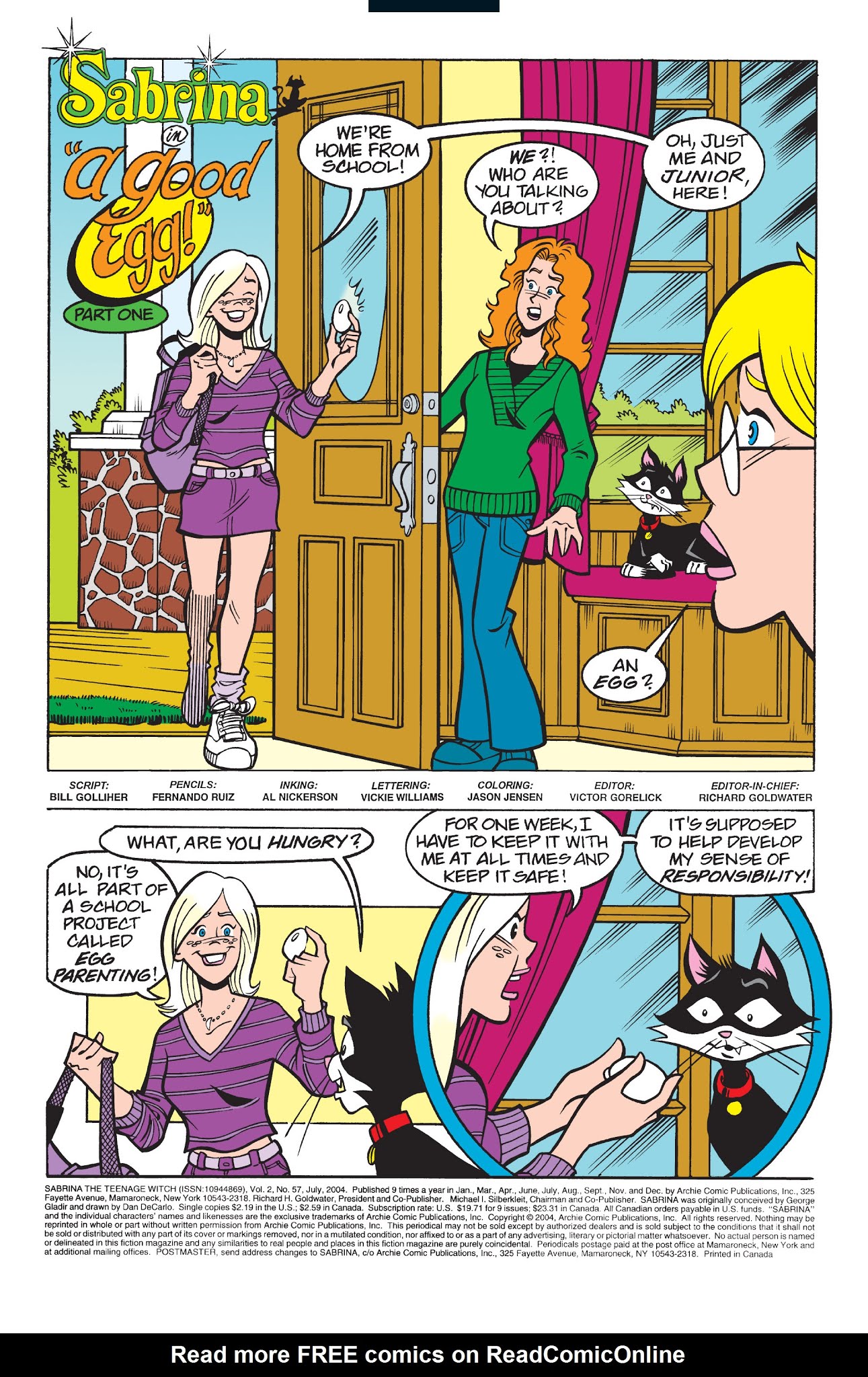 Read online Sabrina the Teenage Witch (2000) comic -  Issue #57 - 2
