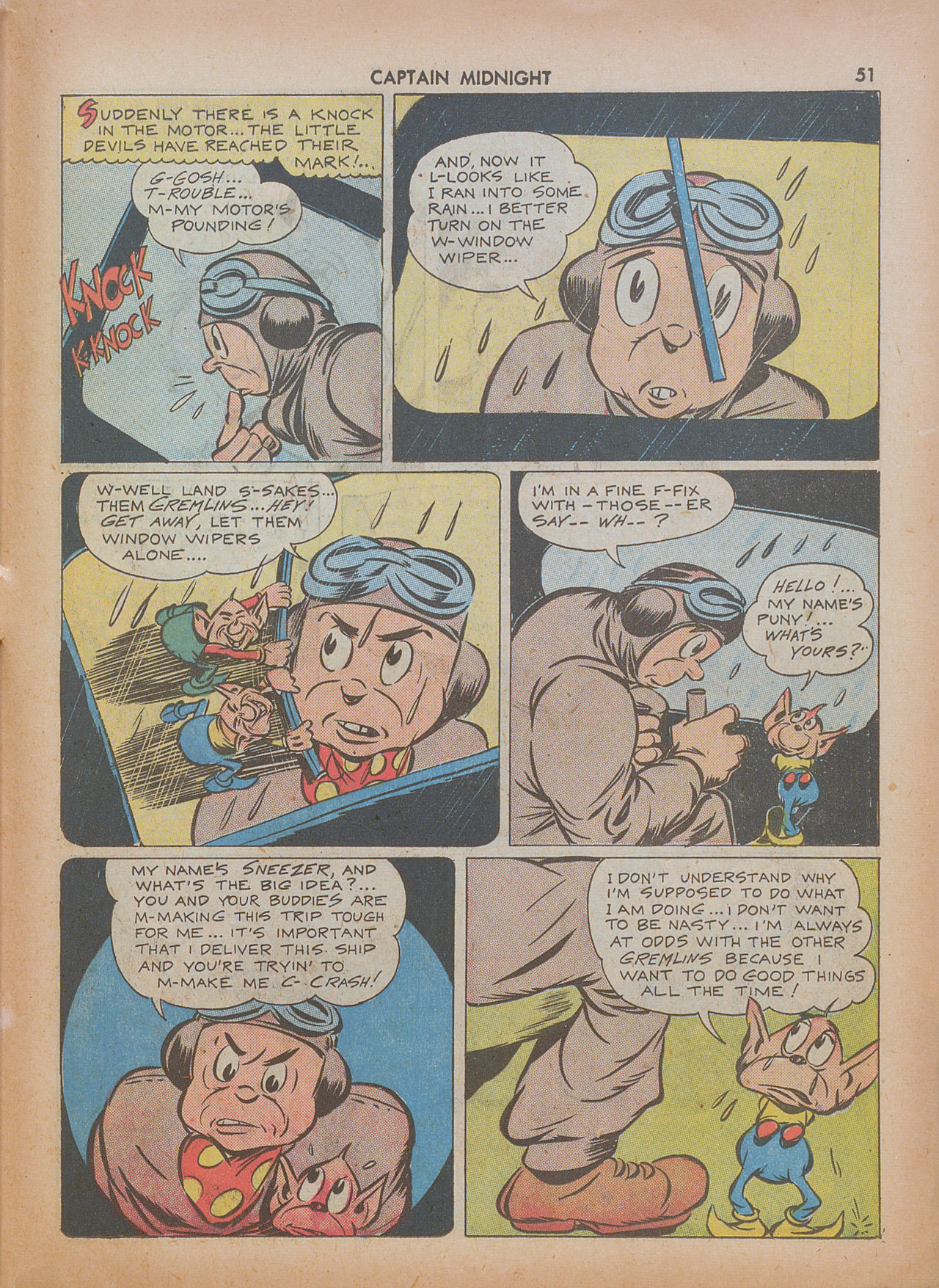 Read online Captain Midnight (1942) comic -  Issue #7 - 51