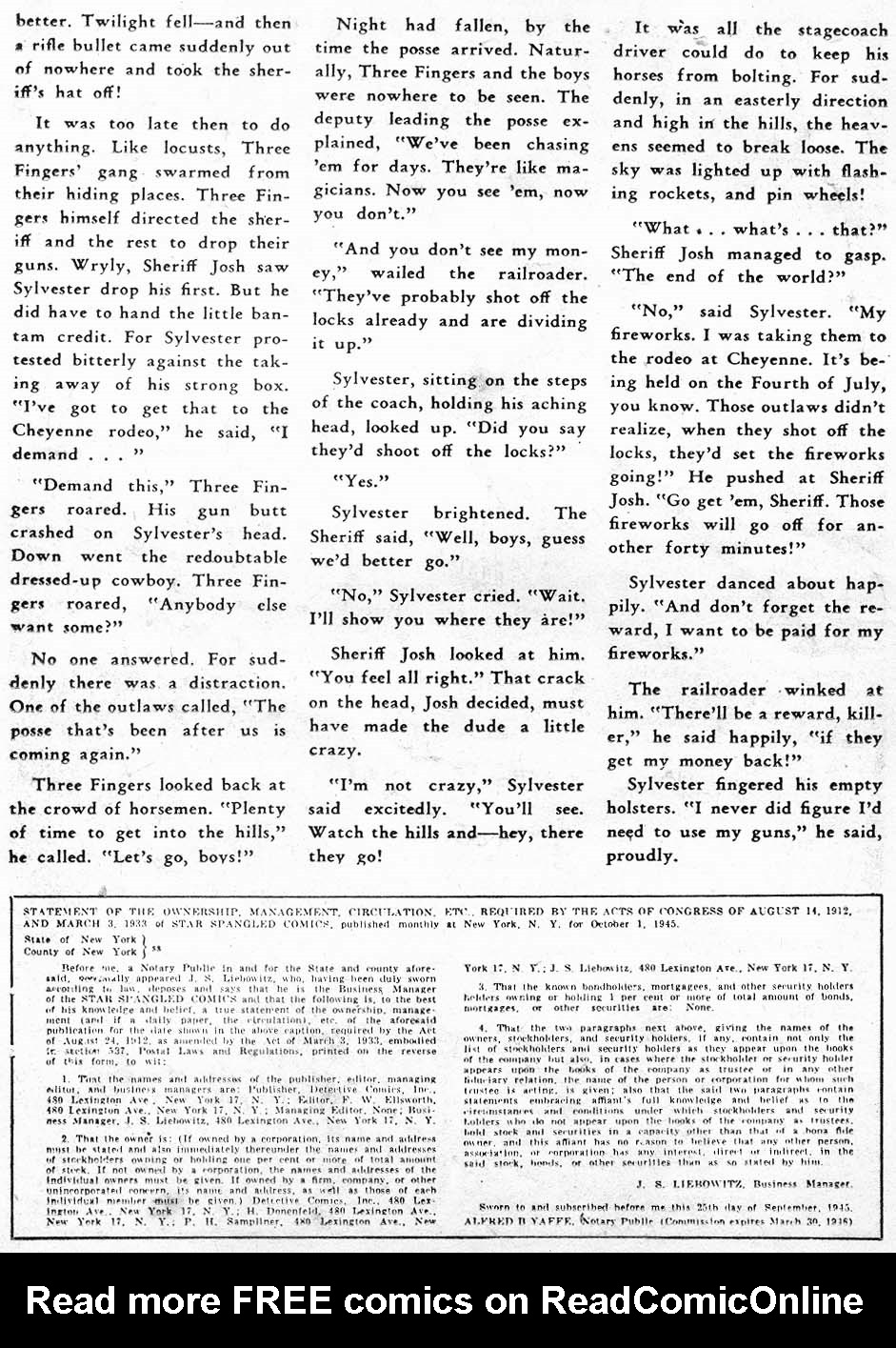 Read online Star Spangled Comics comic -  Issue #54 - 32