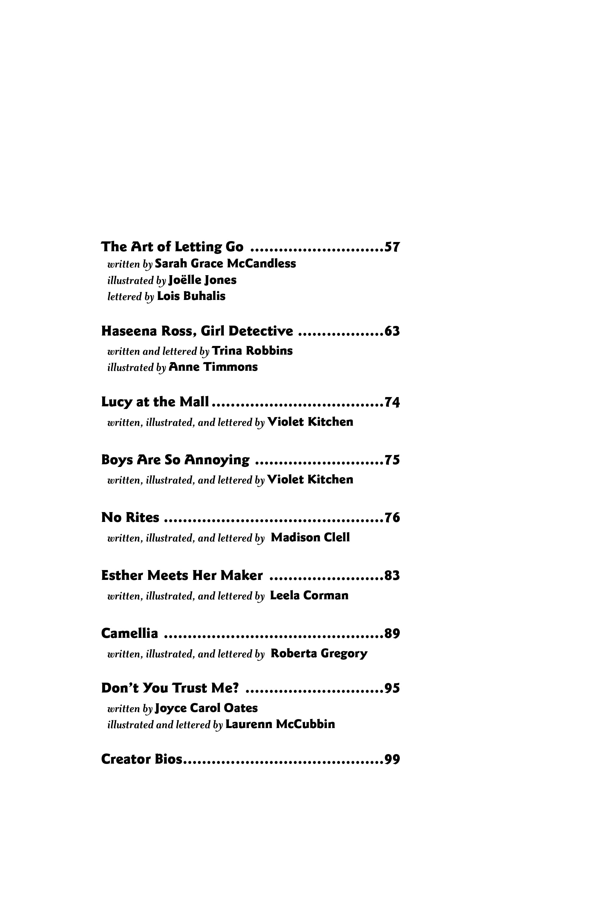 Read online Drawing Lines: An Anthology of Women Cartoonists comic -  Issue # TPB - 6