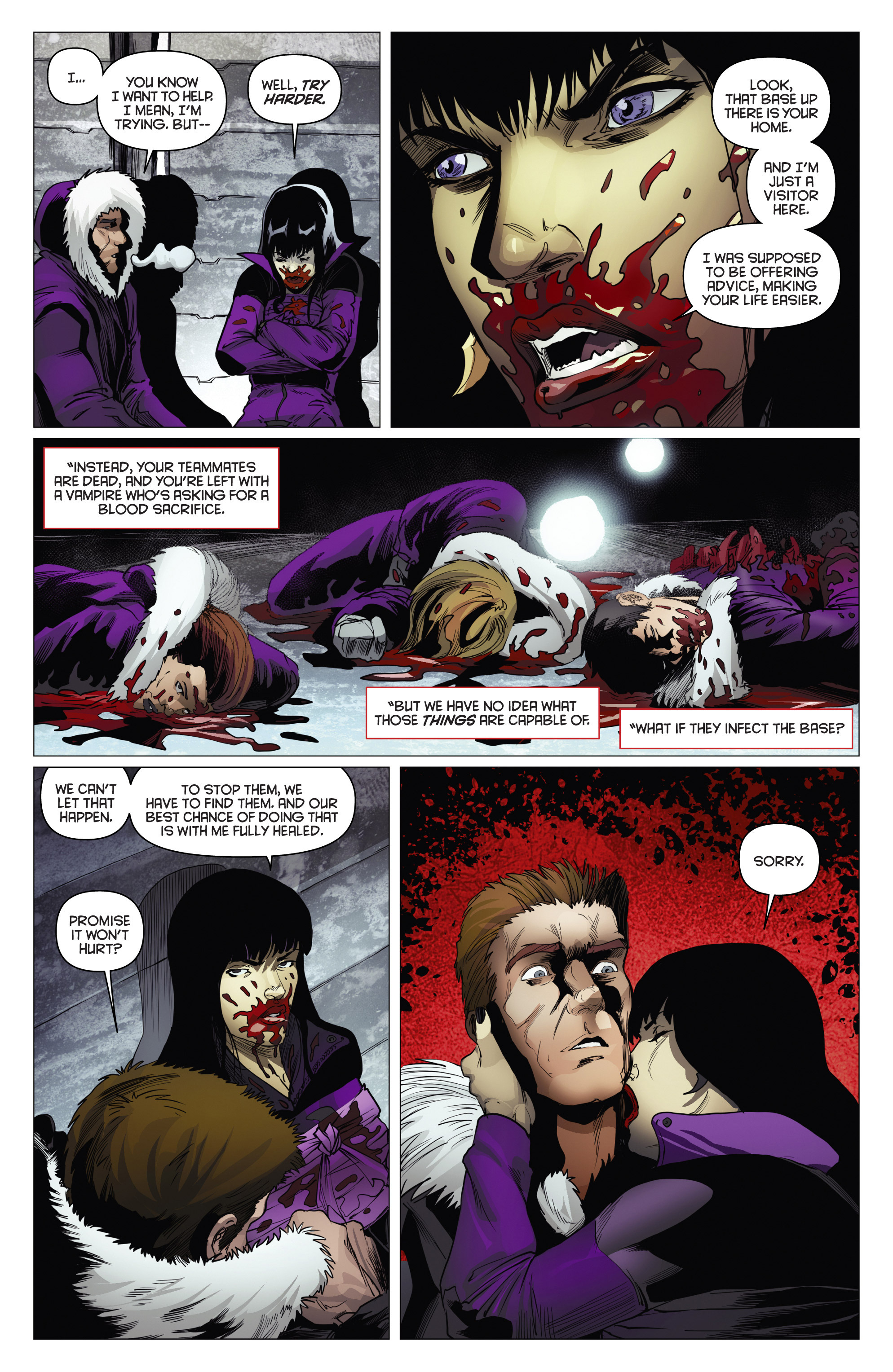 Read online Aliens/Vampirella comic -  Issue #2 - 9