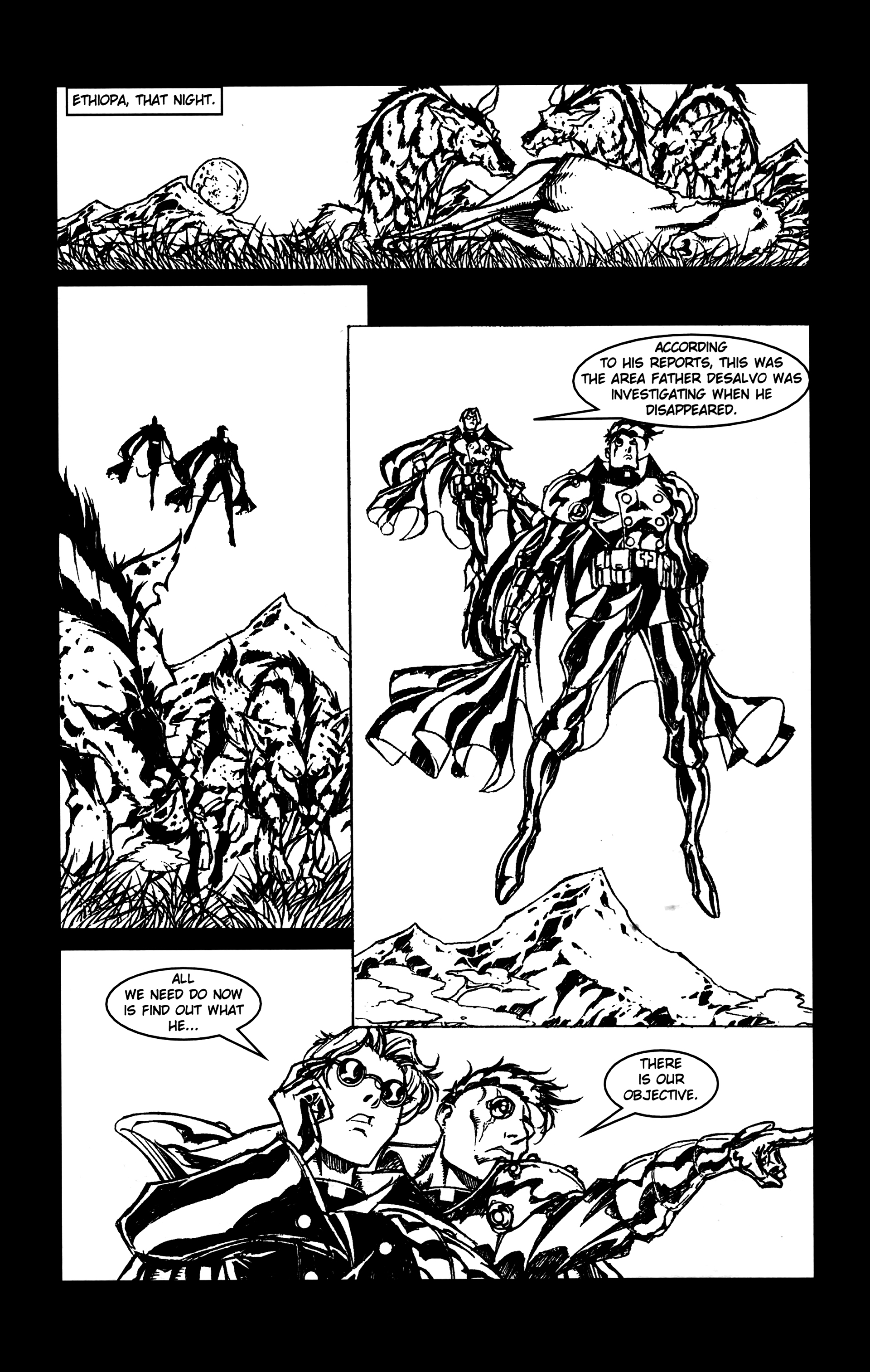 Read online Warrior Nun: Black & White comic -  Issue #21 - 4